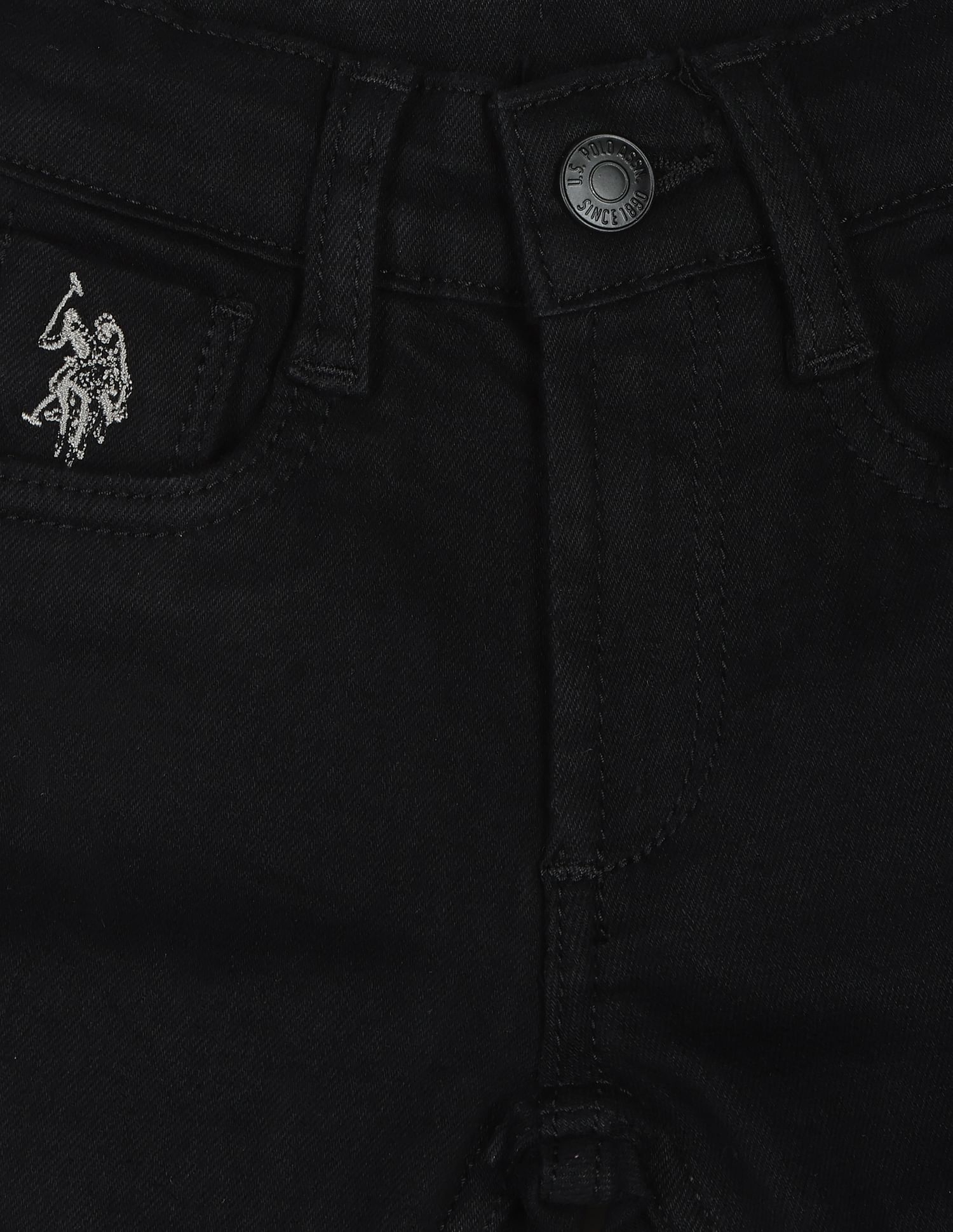 Brand Taped Twill Shorts Black - U.S. POLO ASSN. | Large