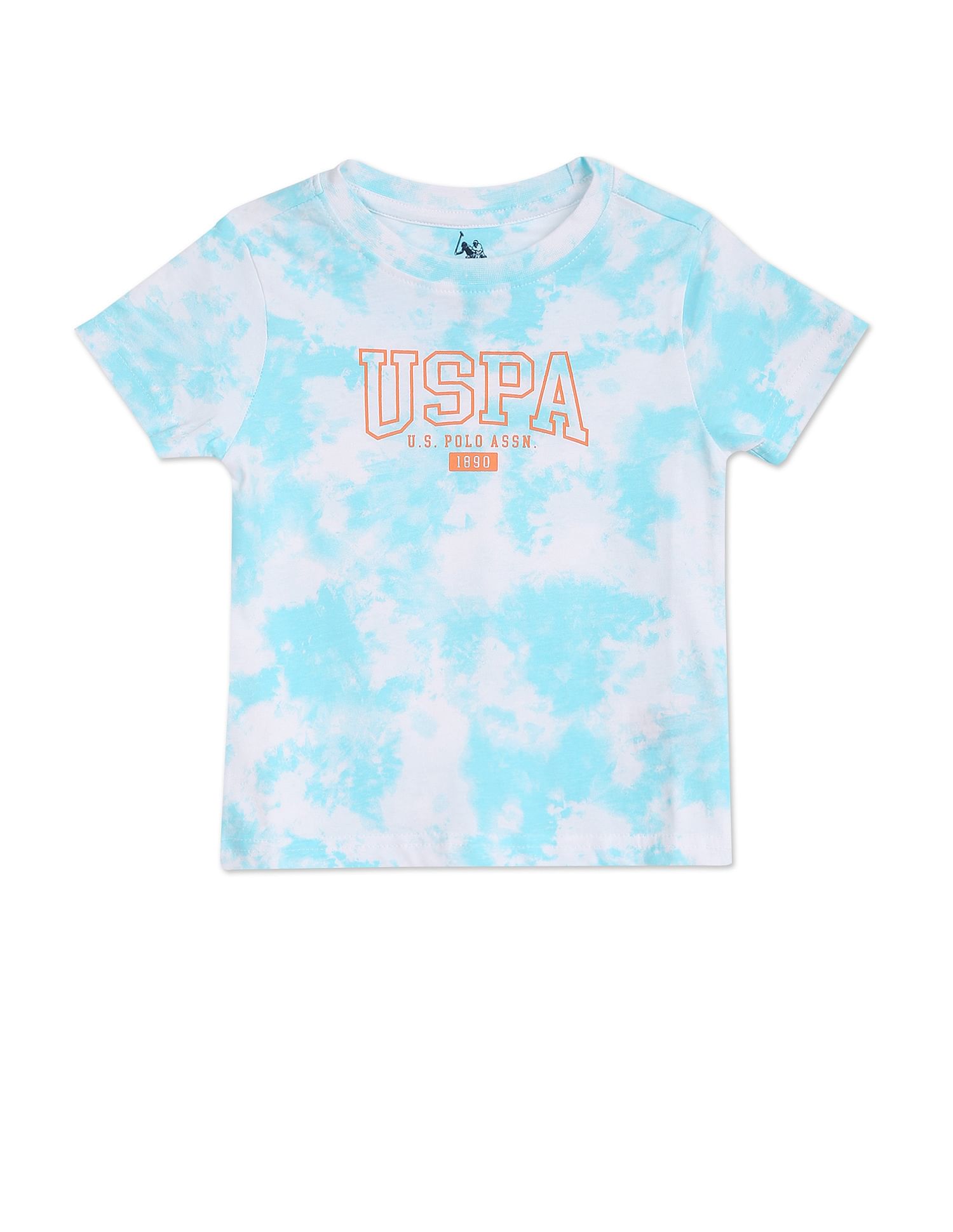 Tie And Dye Cotton Set Light Blue - U.S. Polo Assn. India | Large