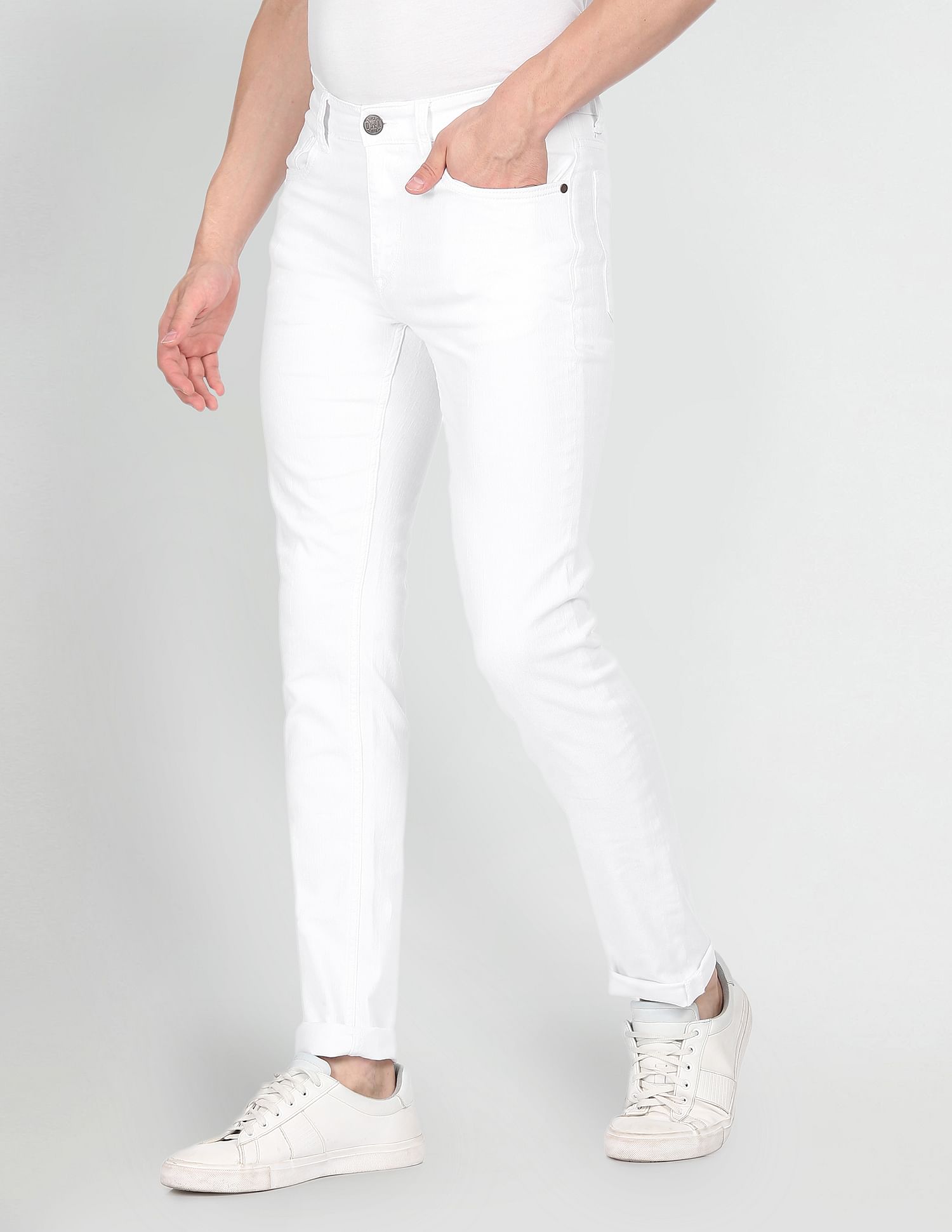 Mid Rise Regallo Skinny Jeans White - U.S. Polo Assn. India | Large