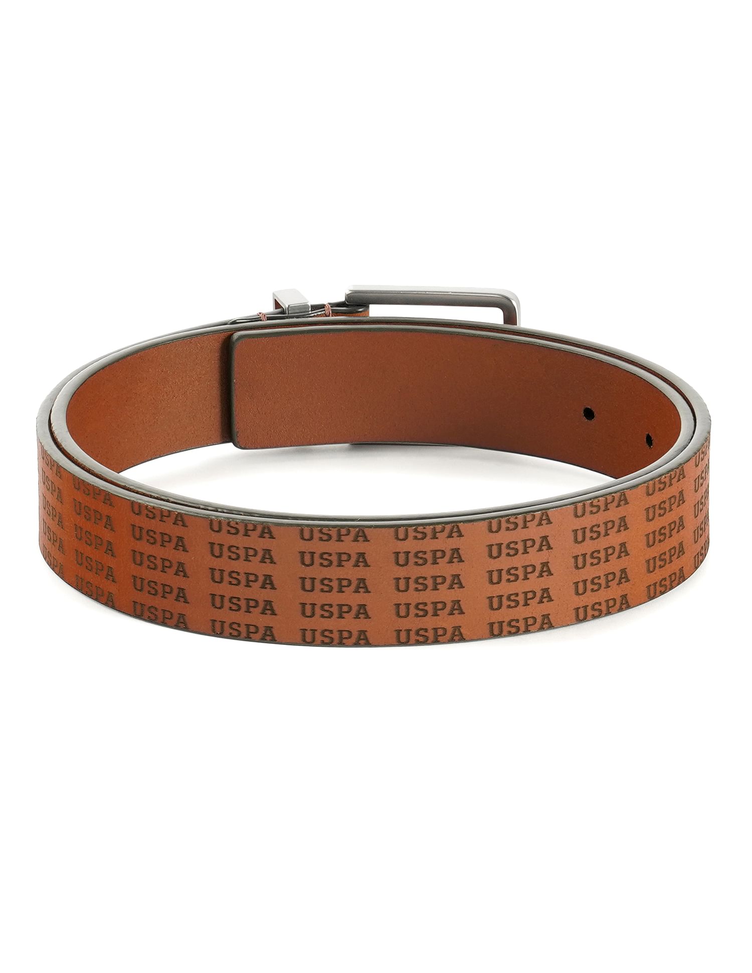 Leather Casual Belt Tan - U.S. POLO ASSN. | Large