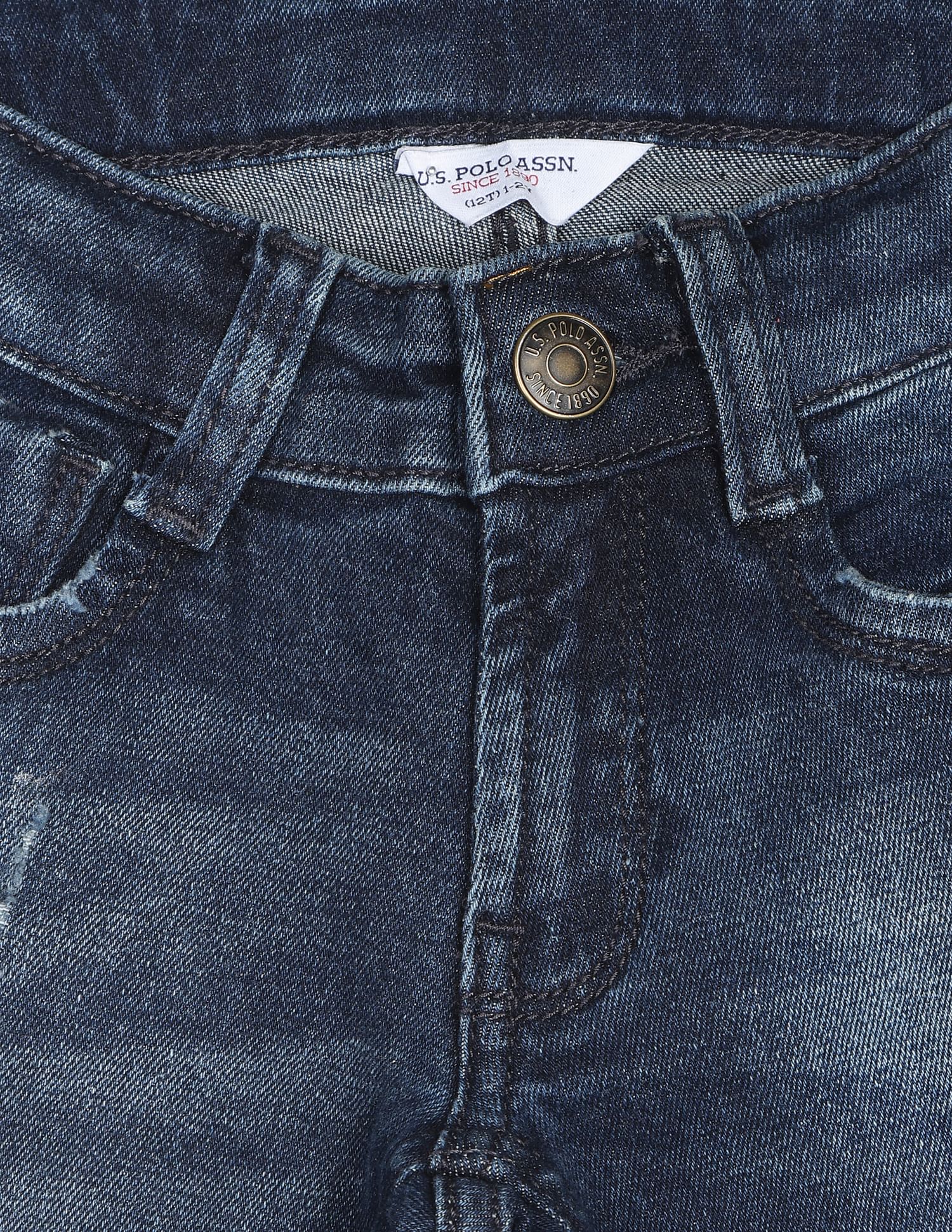 Distressed Authentic 1890 Jeans Indigo - U.S. POLO ASSN. | Large