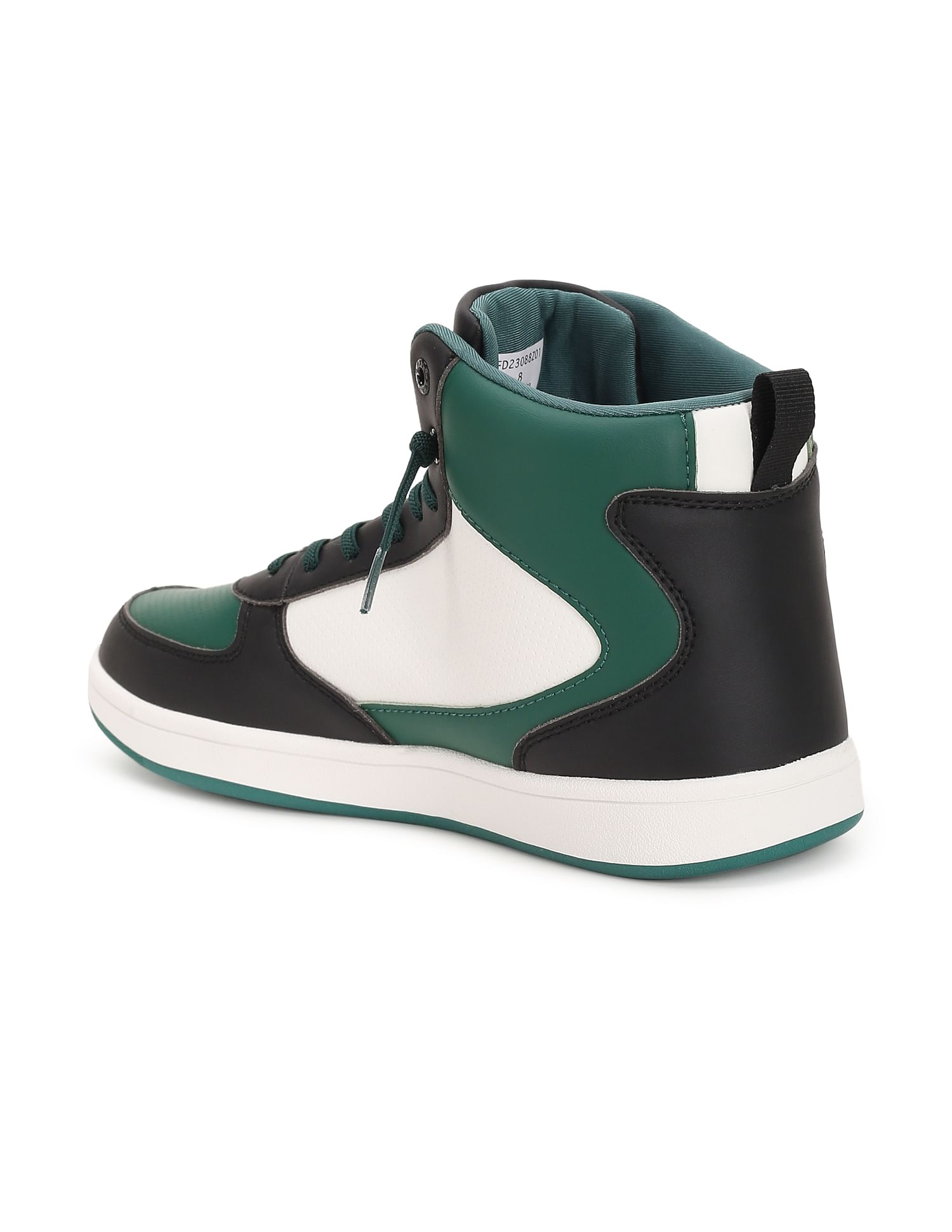 Men Myles Colour Block Sneakers Black and Teal - U.S. POLO ASSN. | Large