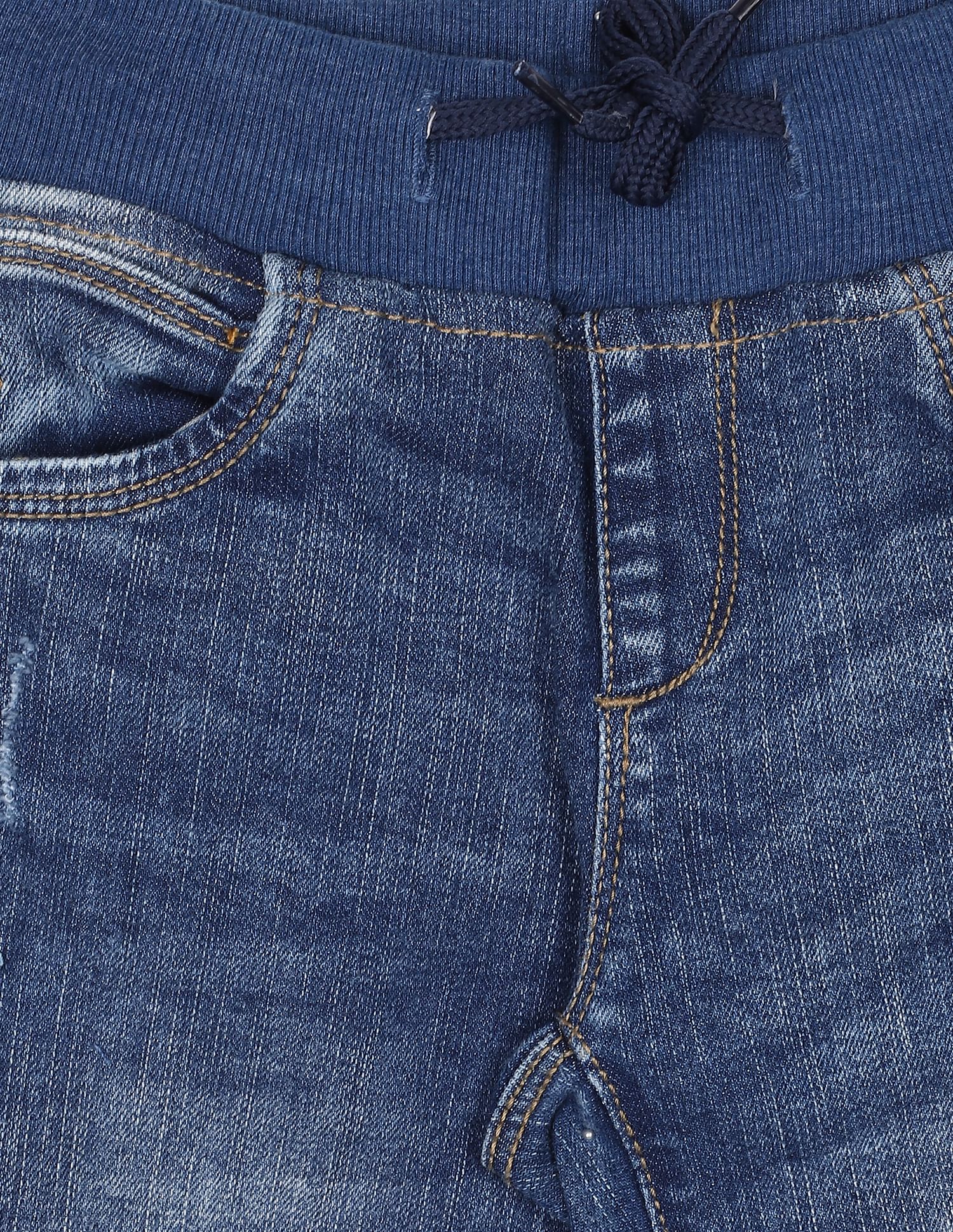 Lightly Distressed Brandon Slim Fit Jeans Blue - U.S. POLO ASSN. | Large