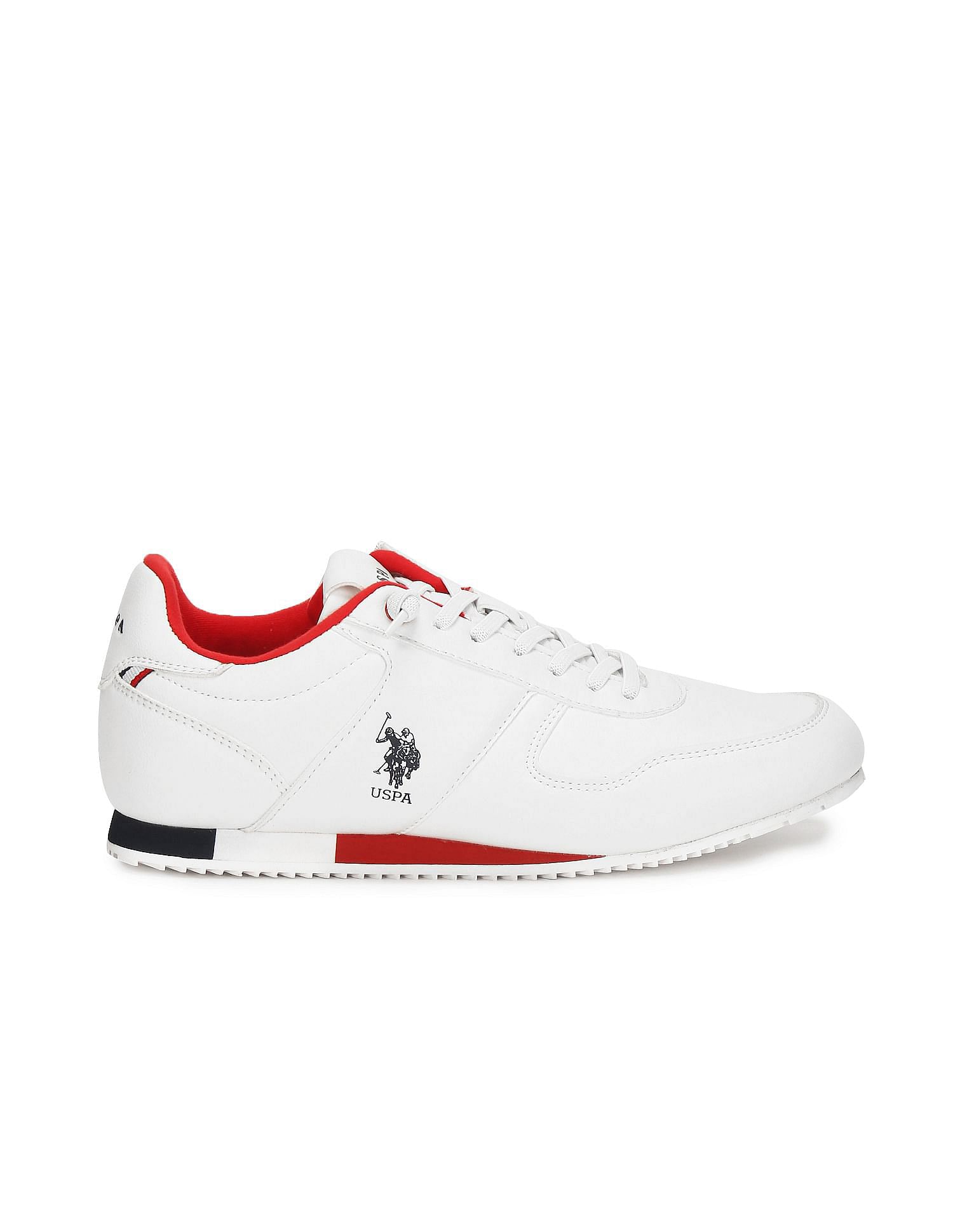 Lace Up Solid Sorrento 2.0 Sneakers White - U.S. Polo Assn. India | Large