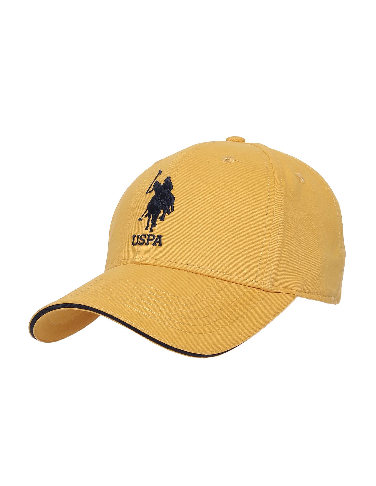 Cotton Solid Lugo Cap Mustard - U.S. POLO ASSN. | Large
