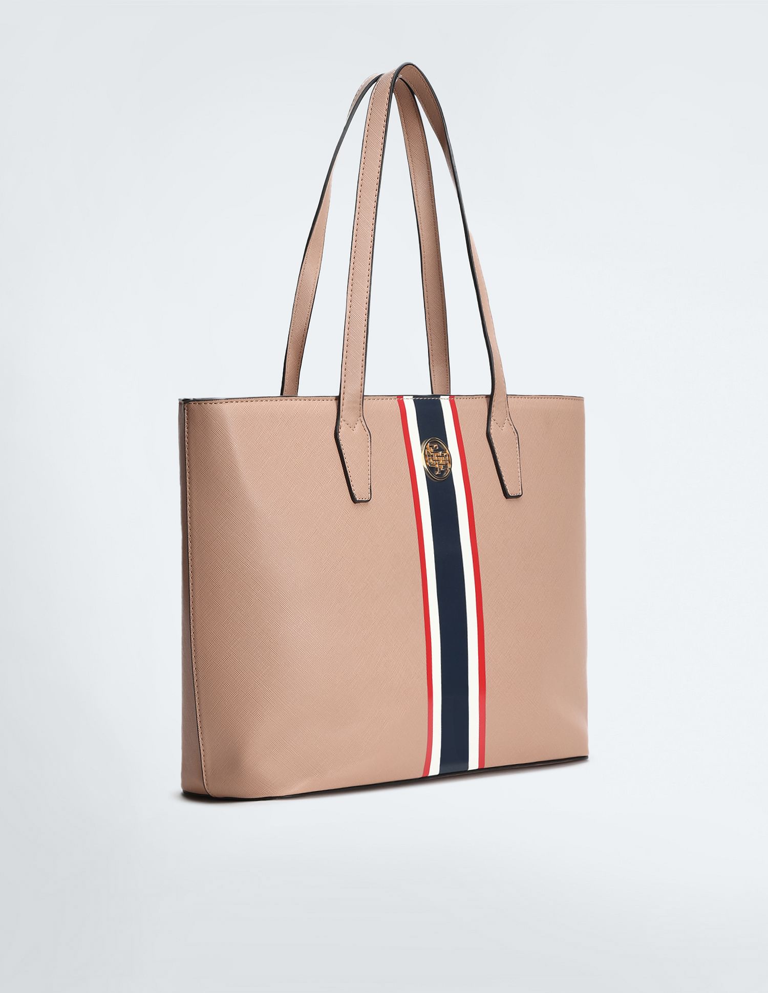 Signature Stripe Tote Bag Light Pink - U.S. POLO ASSN. | Large