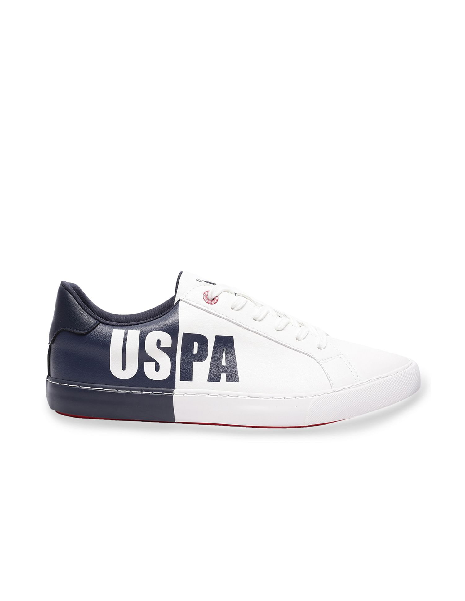 Men Round Toe Colour Block Tristen Sneakers Off White - U.S. POLO ASSN. | Large