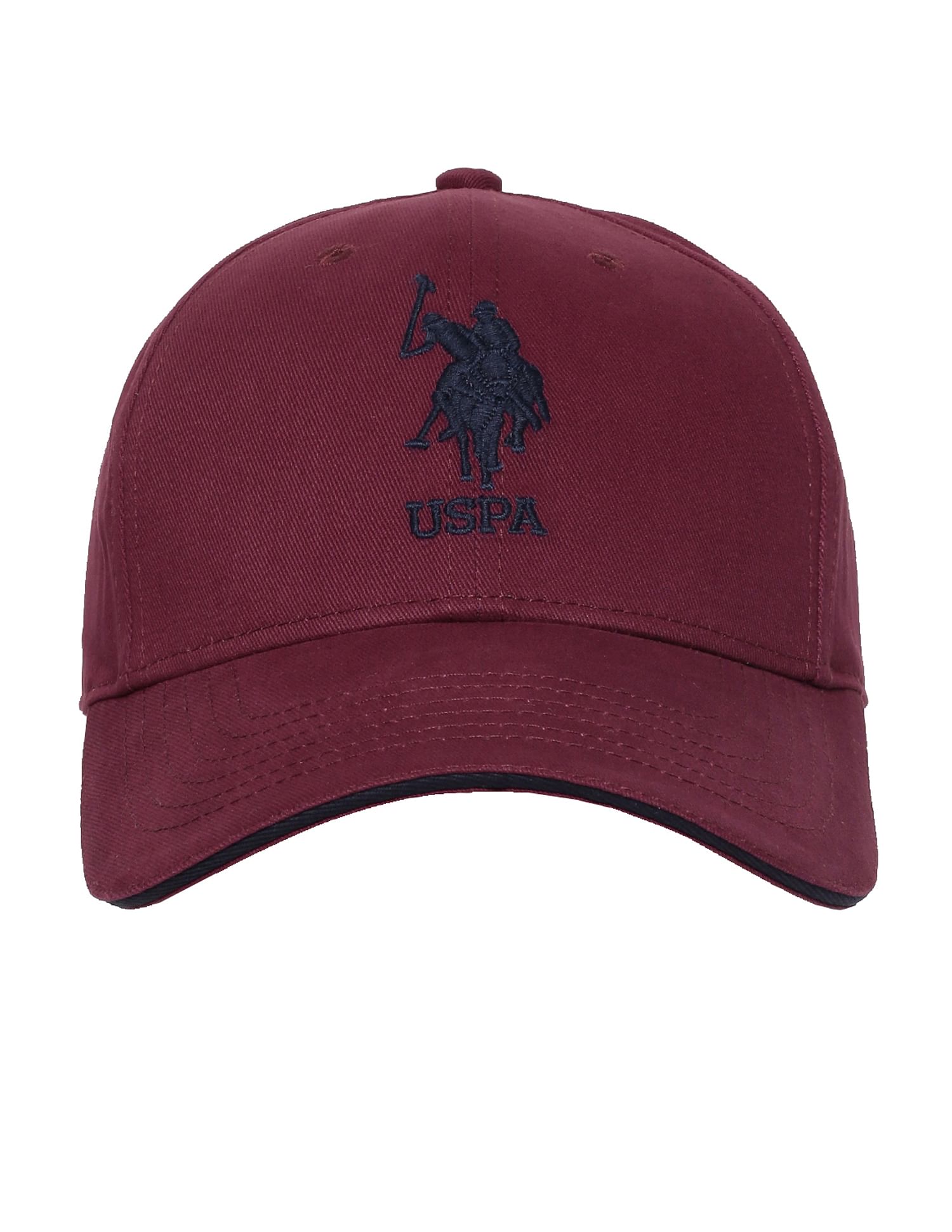 Cotton Solid Lugo Cap Wine - U.S. POLO ASSN. | Large