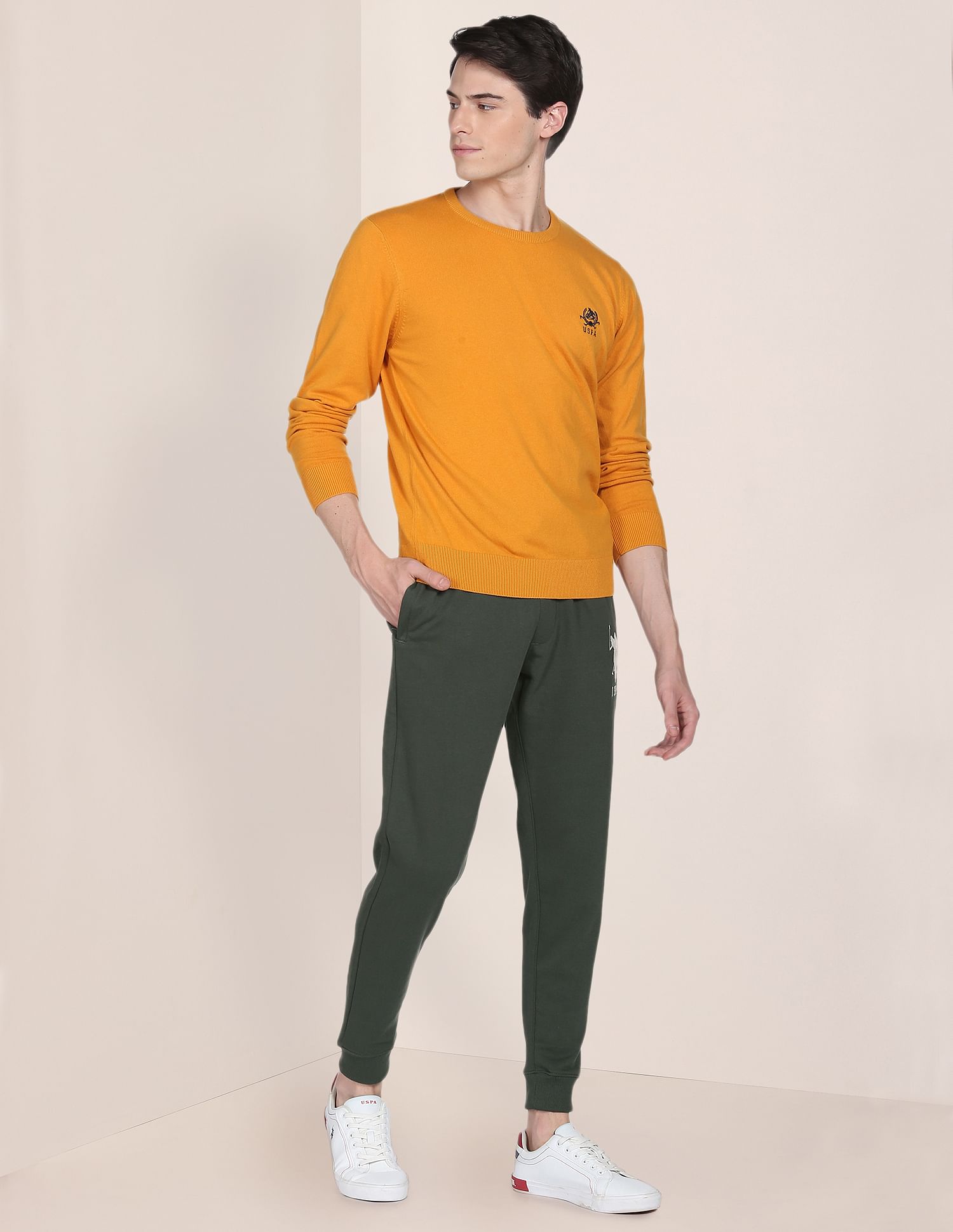 Mid Rise Logo Joggers Olive - U.S. POLO ASSN. | Large