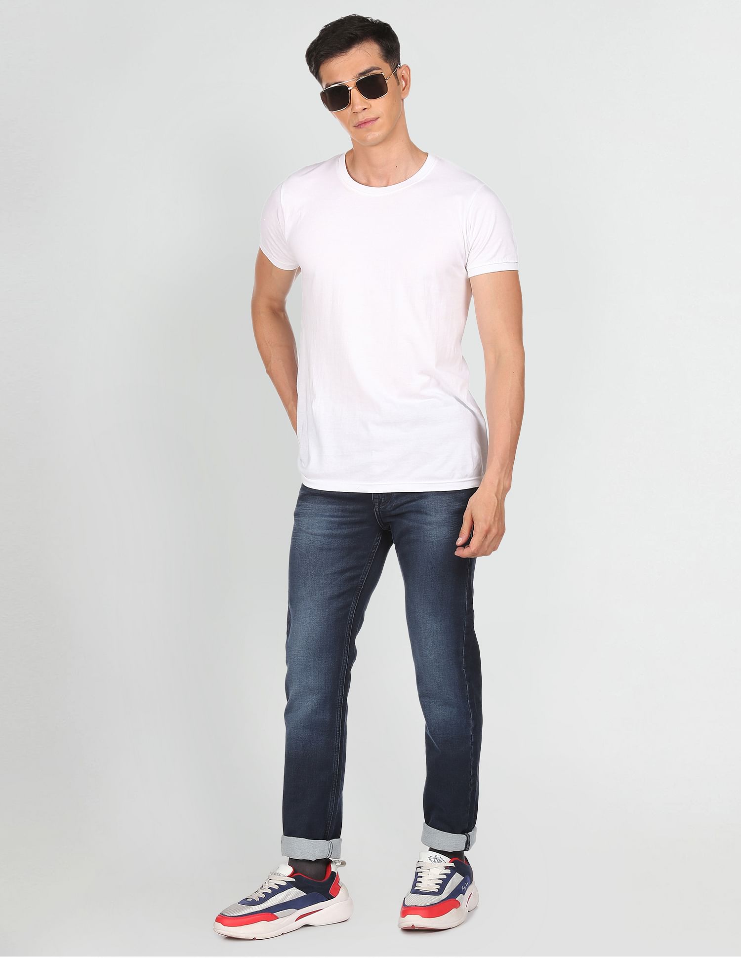 Regallo Skinny Fit Wash Jeans Dark Blue - U.S. POLO ASSN. | Large