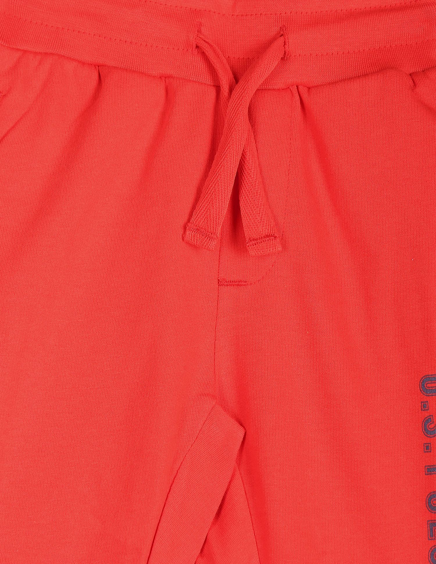 Brand Print Mid Rise Joggers Red - U.S. POLO ASSN. | Large