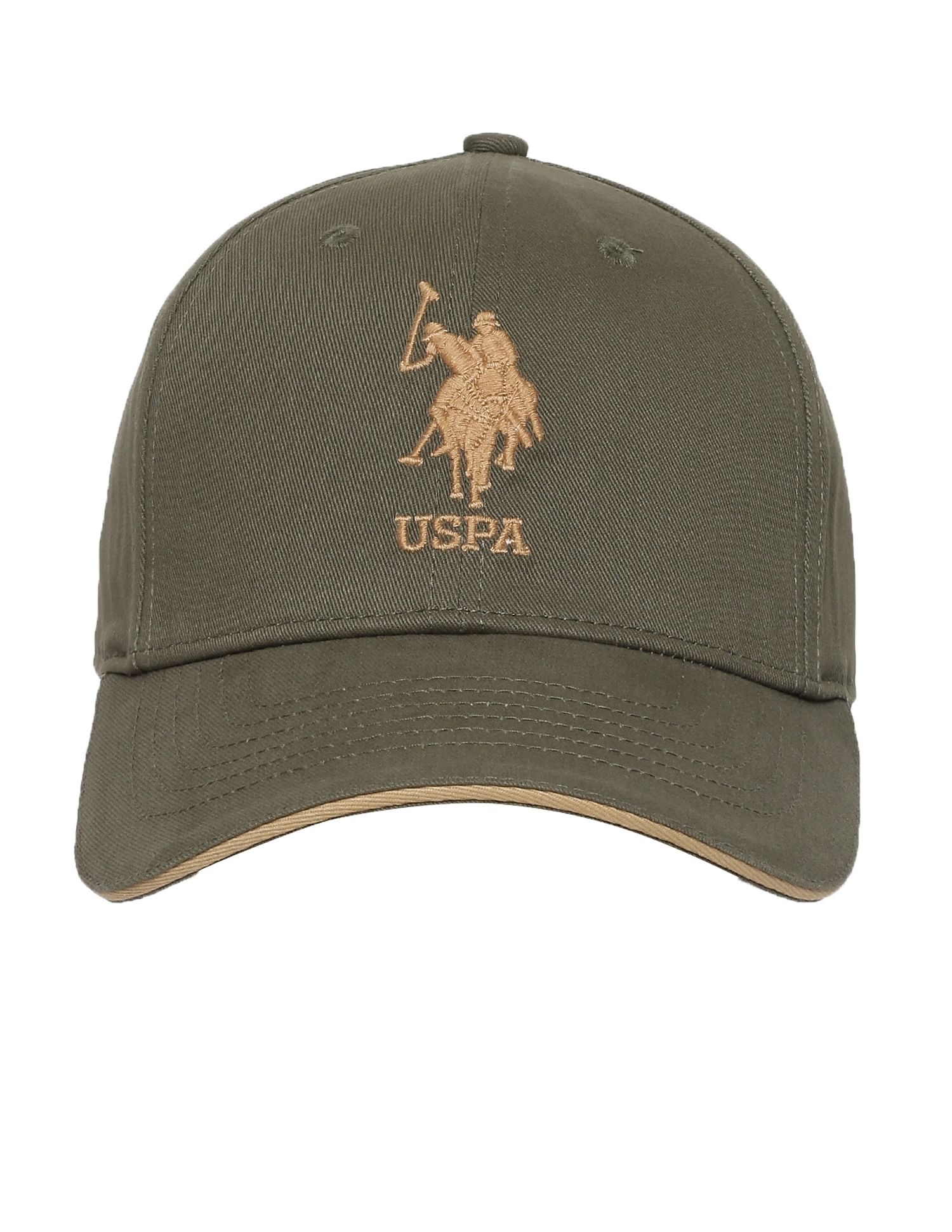 Cotton Solid Lugo Cap Dark Green - U.S. POLO ASSN. | Large