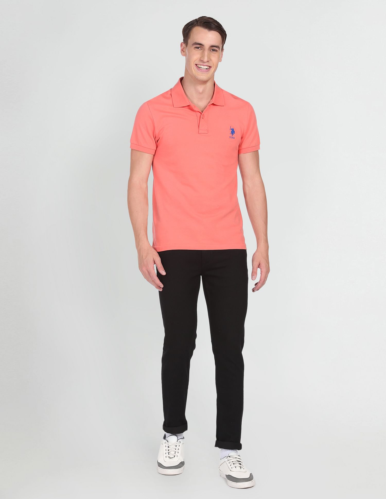 Regallo Skinny Fit Clean Look Jeans Black - U.S. POLO ASSN. | Large