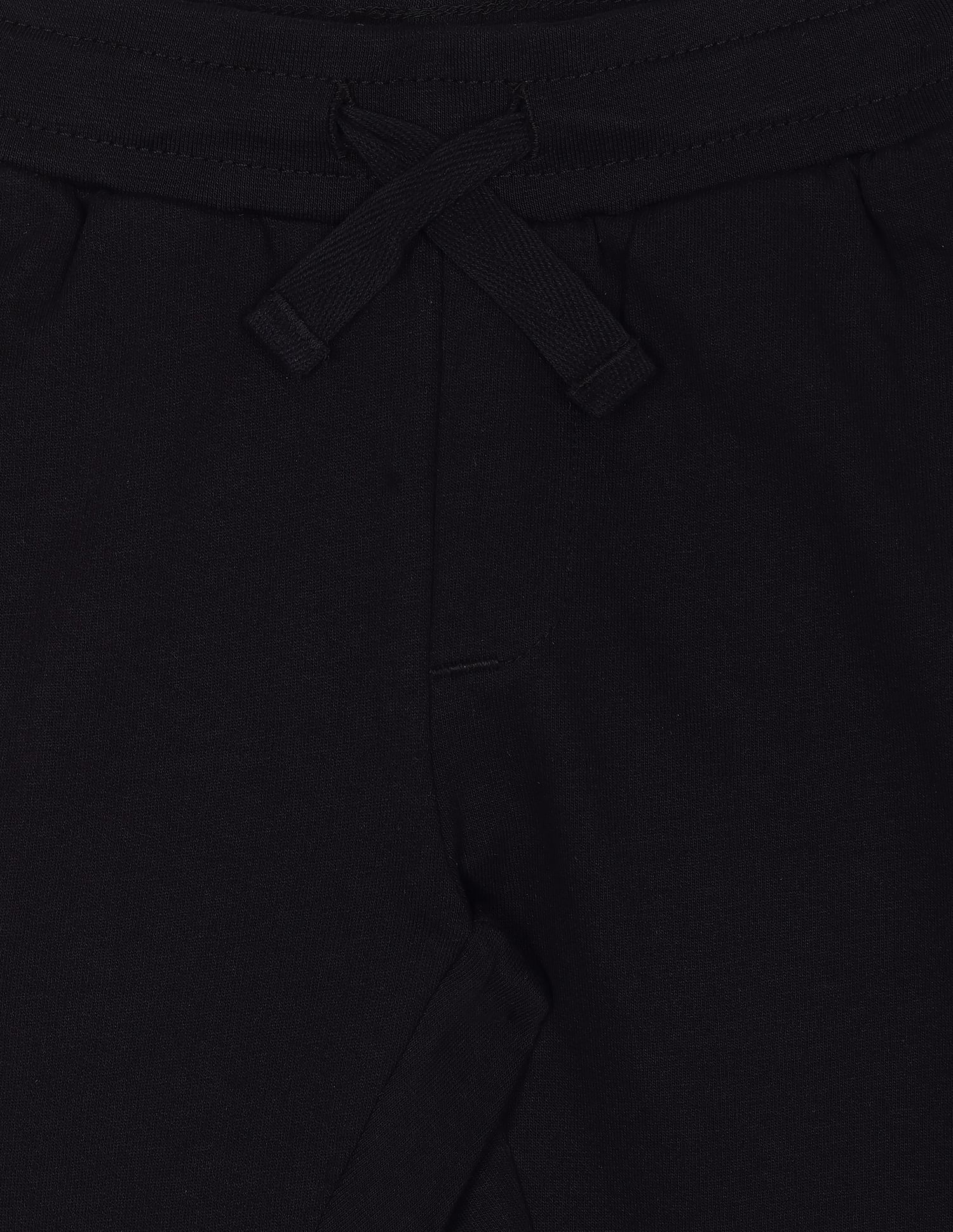 Boys Black Drawstring Waist Brand Print Joggers Black - U.S. POLO ASSN. | Large