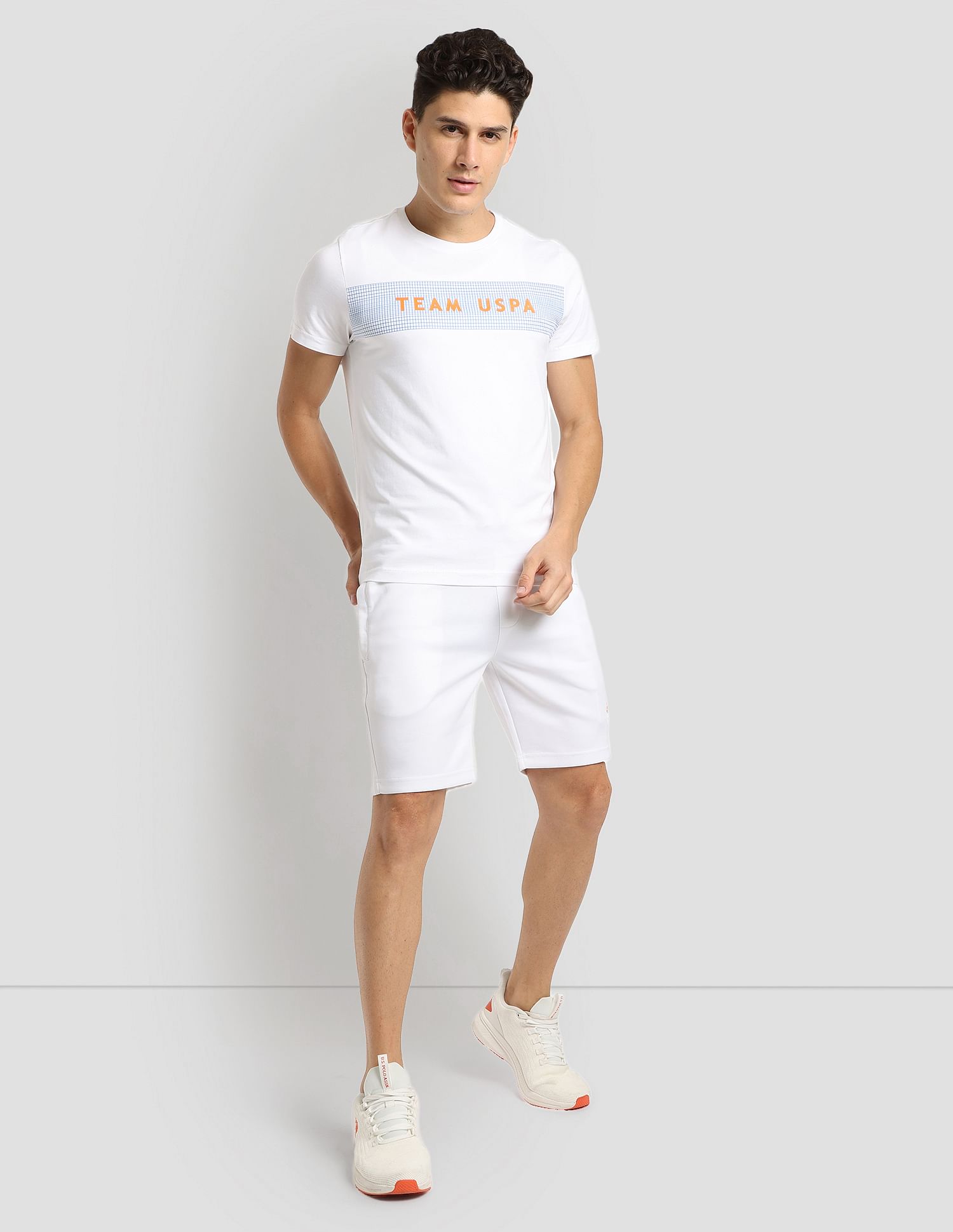 Digital Logo Performance T-Shirt White - U.S. POLO ASSN. | Large