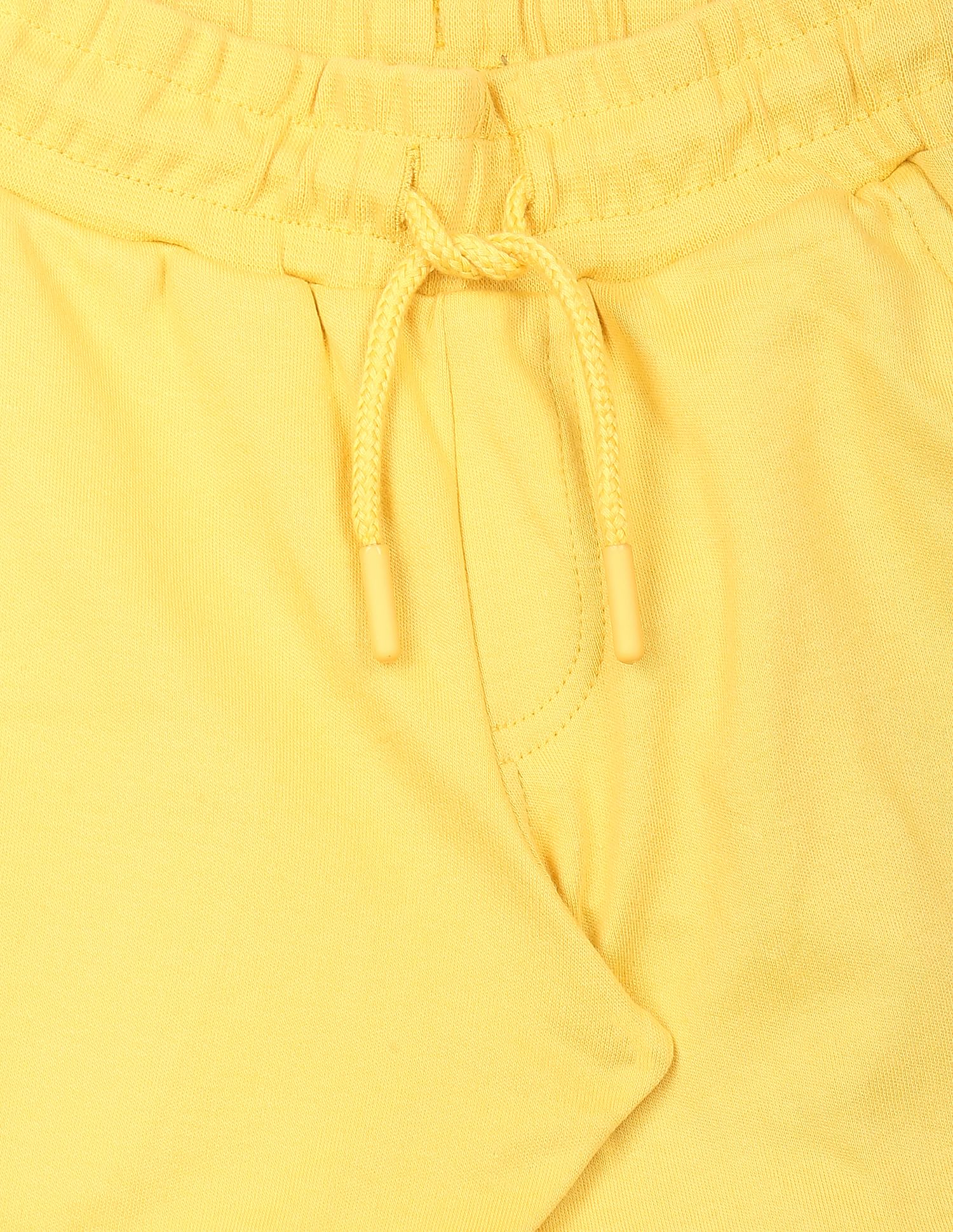 Solid Cotton Coordinate Shorts Yellow - U.S. Polo Assn. India | Large
