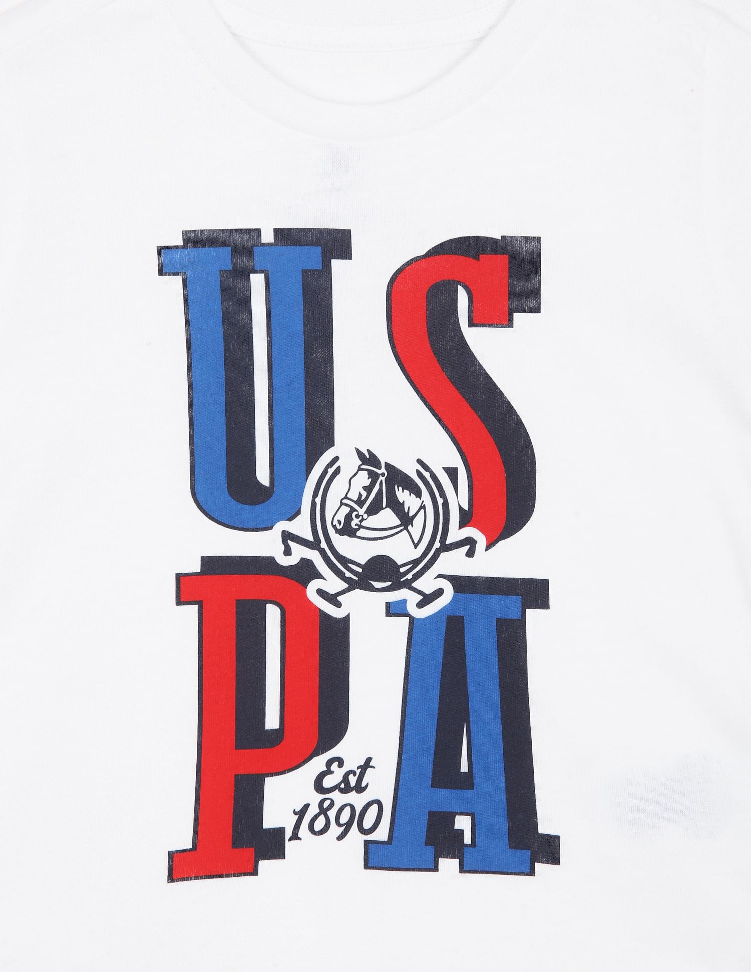 Cotton Graphic Print T-Shirt White - U.S. POLO ASSN. | Large