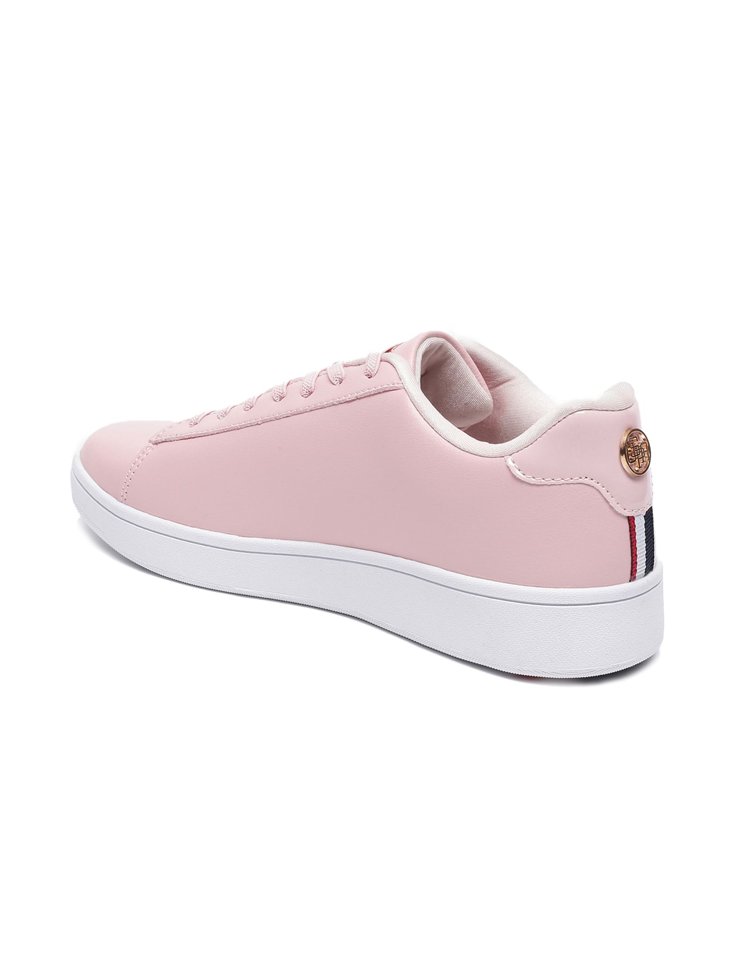 Rylee Panelled Solid Lace Up Sneakers Pink - U.S. POLO ASSN. | Large