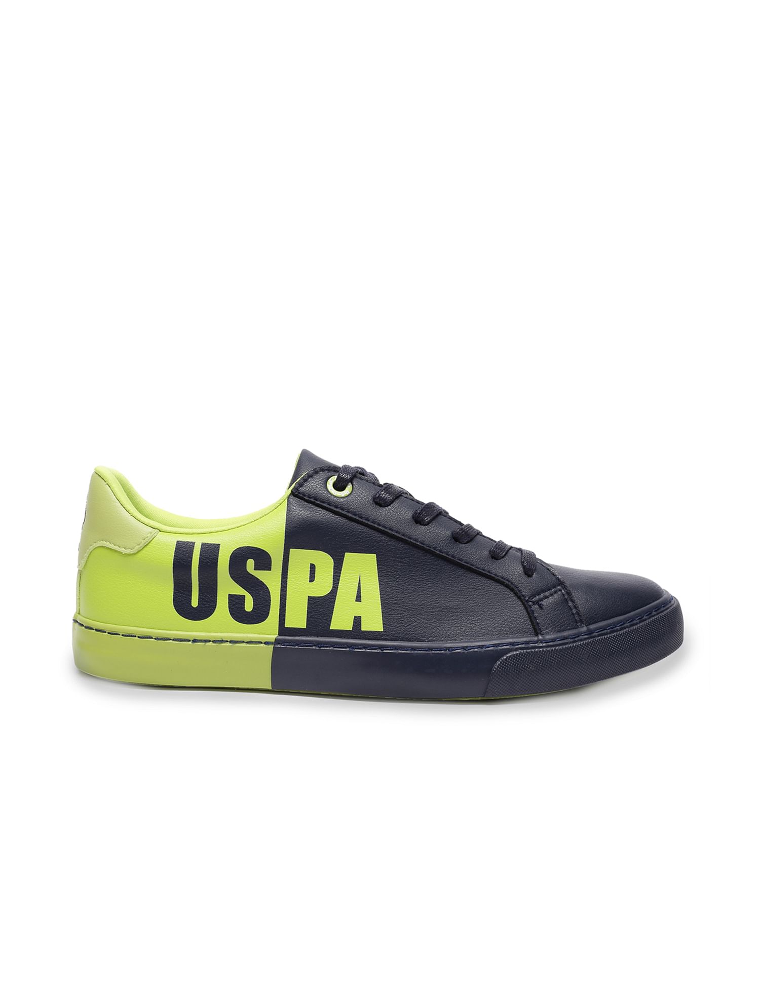 Men Round Toe Colour Block Tristen Sneakers Navy - U.S. Polo Assn. India | Large