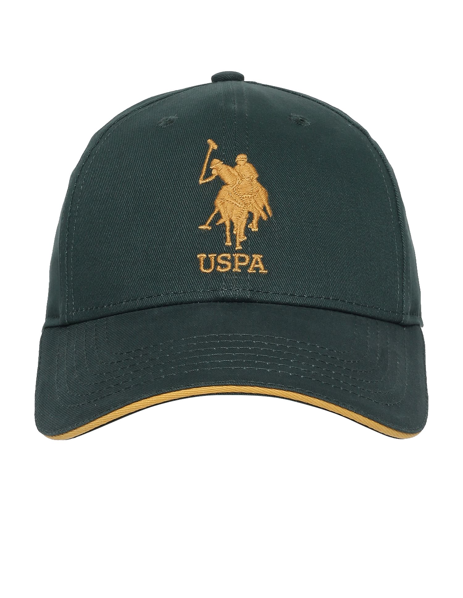 Cotton Solid Lugo Cap Dark Green - U.S. POLO ASSN. | Large