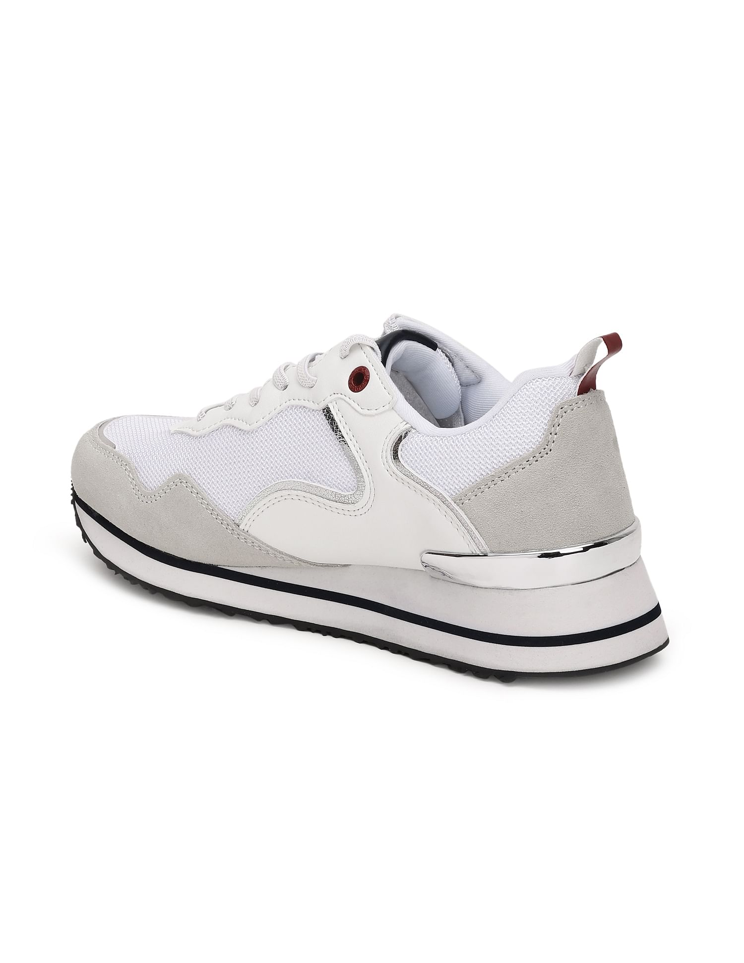 Women Metallic Zoe Sneakers White - U.S. Polo Assn. India | Large