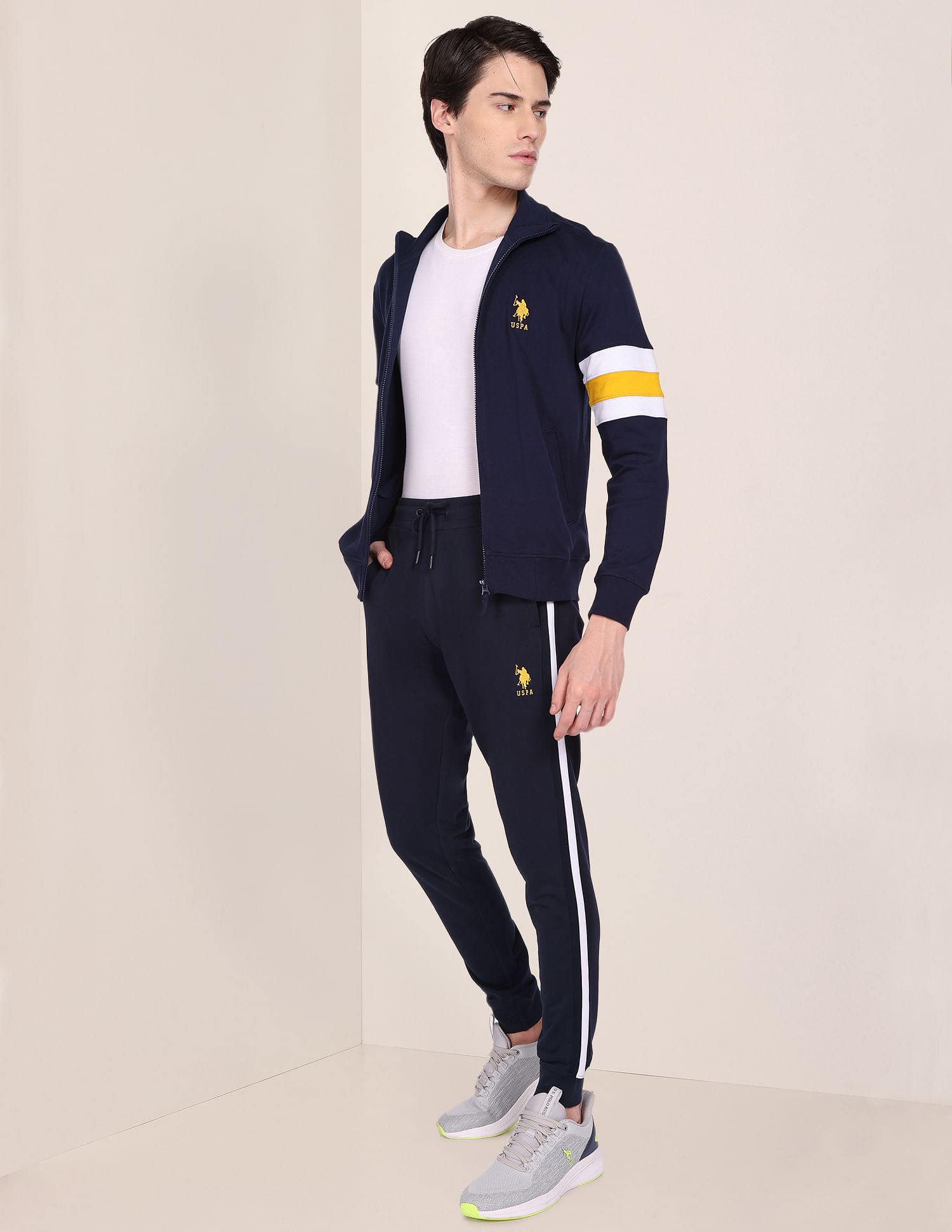 Solid Cotton Joggers Navy - U.S. POLO ASSN. | Large