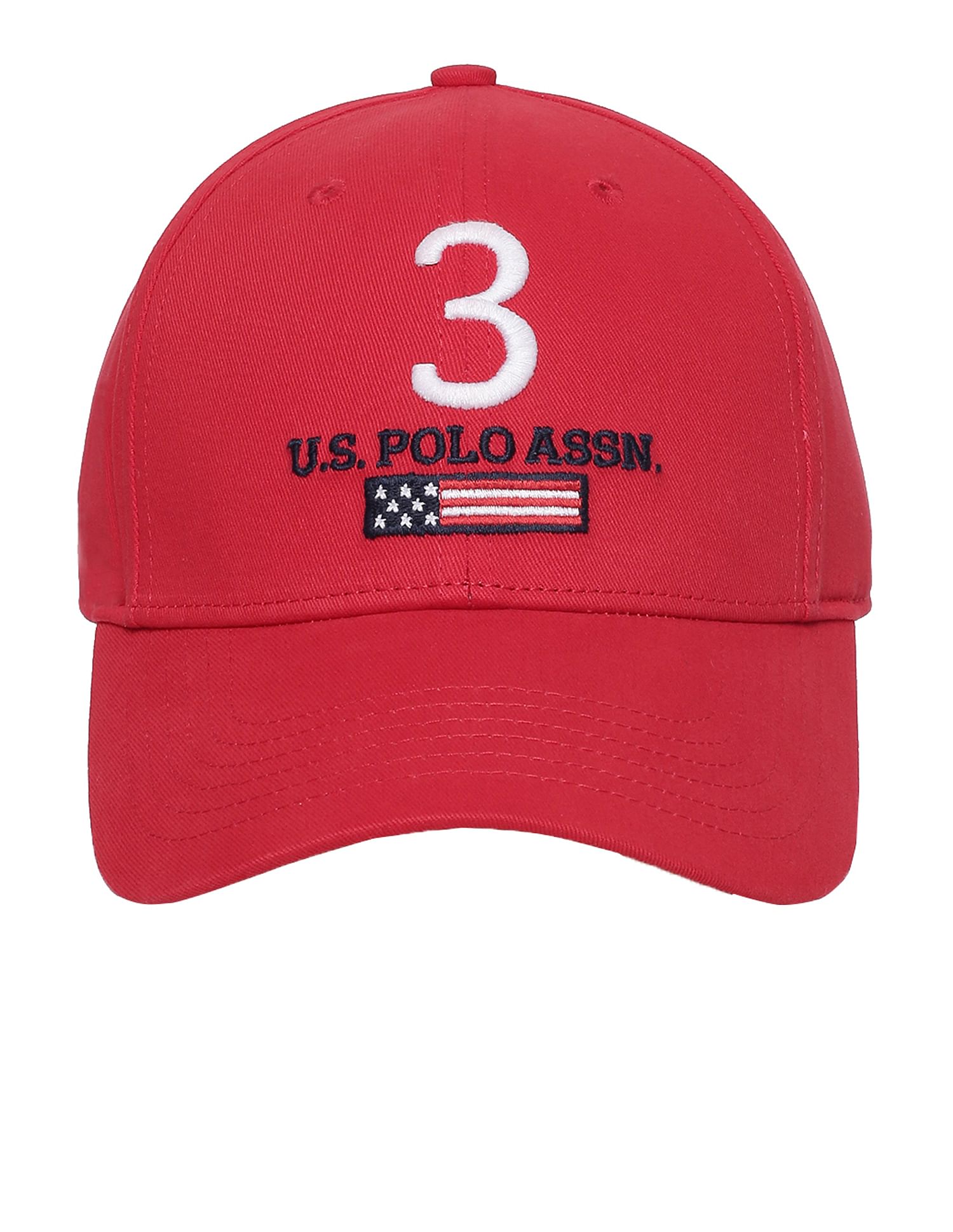 Cotton Solid Lisbon Cap Red - U.S. POLO ASSN. | Large