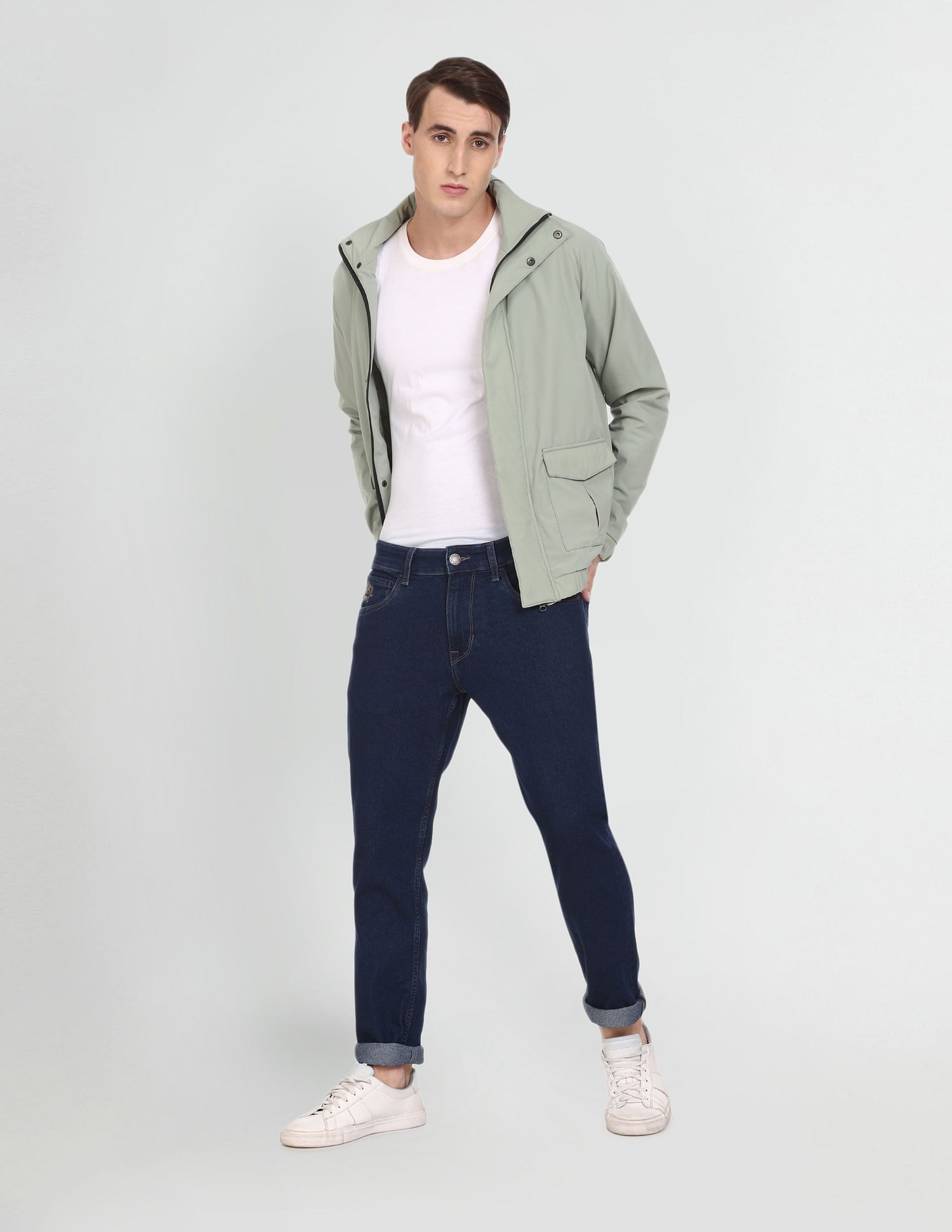 Brandon Slim Tapered Fit Dark Wash Jeans Blue - U.S. POLO ASSN. | Large