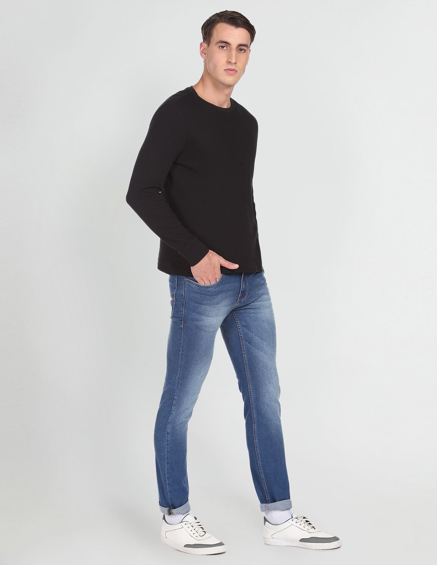 Whiskered Regallo Skinny Fit Jeans Blue - U.S. POLO ASSN. | Large