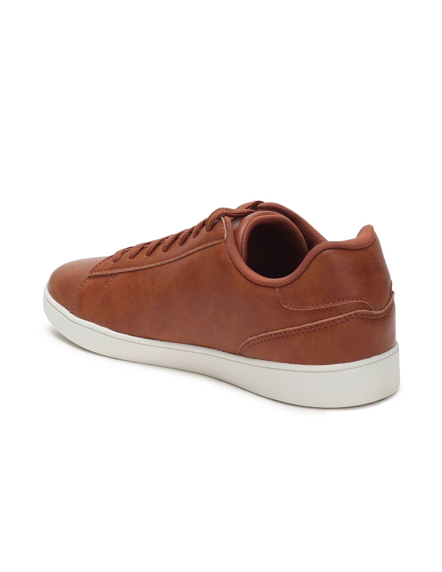 Men Panelled Solid Rheece Sneakers Tan - U.S. Polo Assn. India | Large