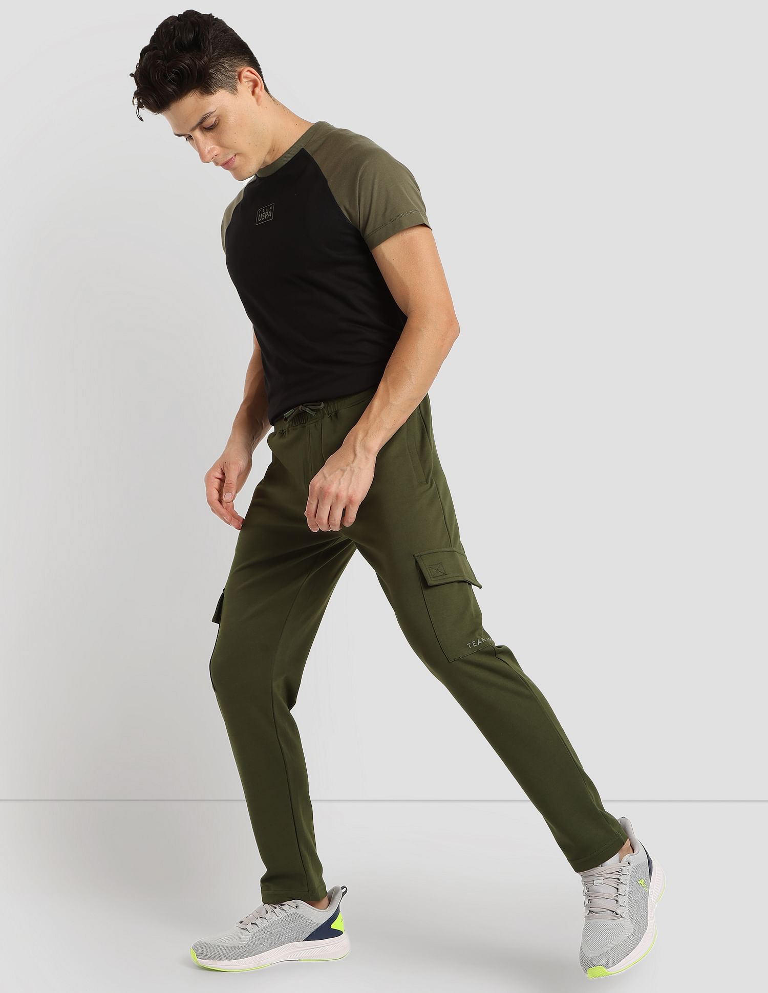 Cargo Athletic Track Pants Olive - U.S. Polo Assn. India | Large