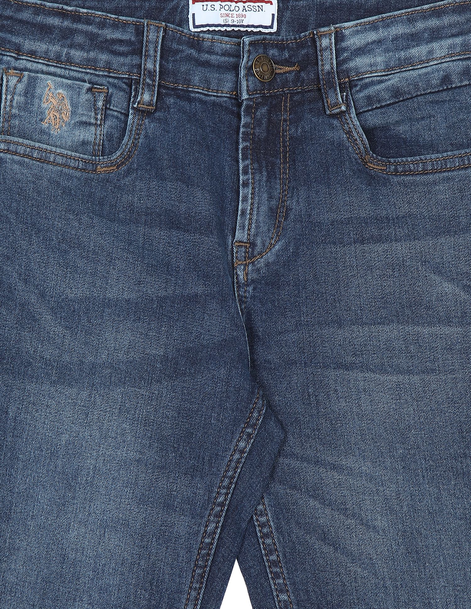 Stone Wash Relaxed Fit Jeans Blue - U.S. POLO ASSN. | Large