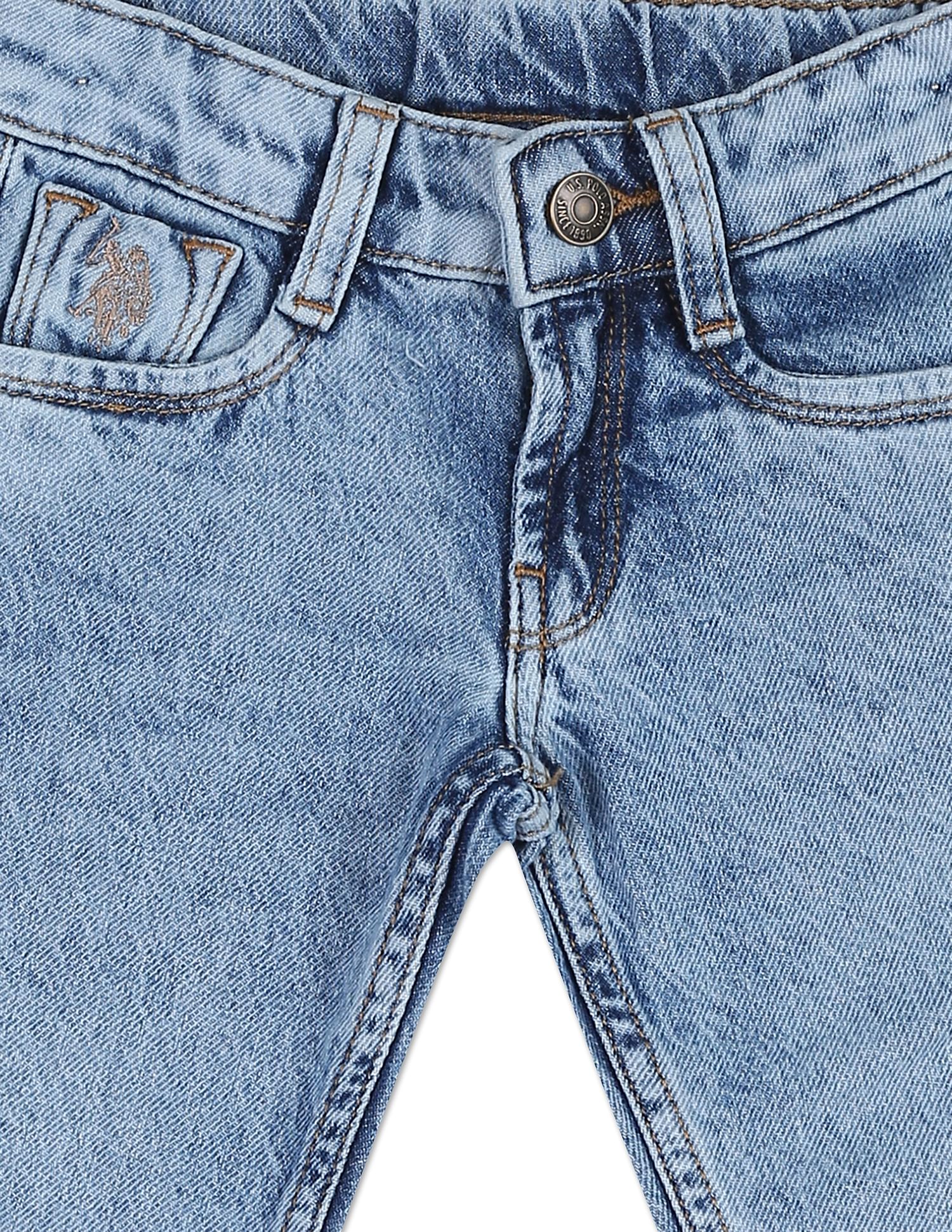 Acid Wash Authentic 1890 Jeans Ice Blue - U.S. POLO ASSN. | Large