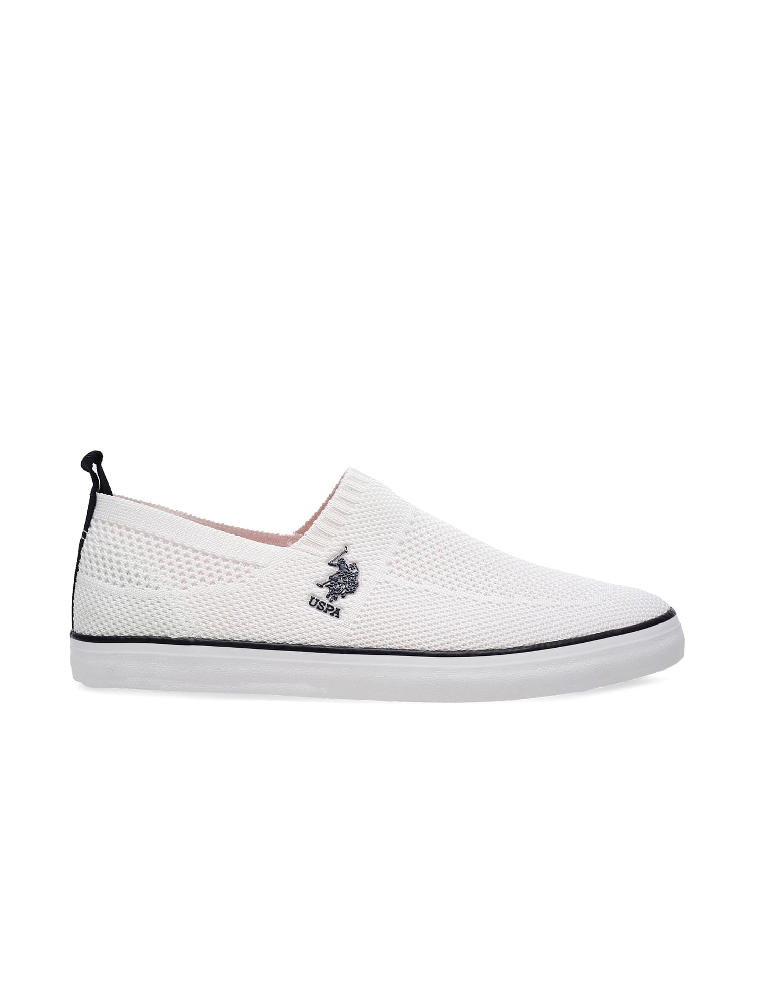 Men Knit Octavia 2.0 Slip On Shoes Off-White - U.S. Polo Assn. India | Large