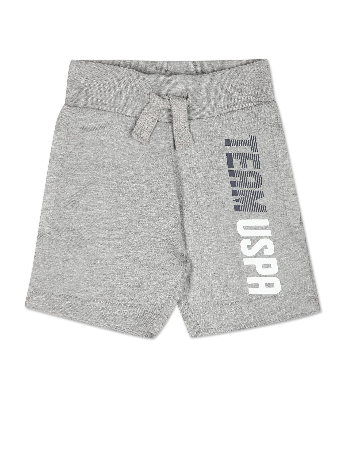 Elasticised Waist Shorts - Pack Of 2 Grey and Black - U.S. POLO ASSN. | Large