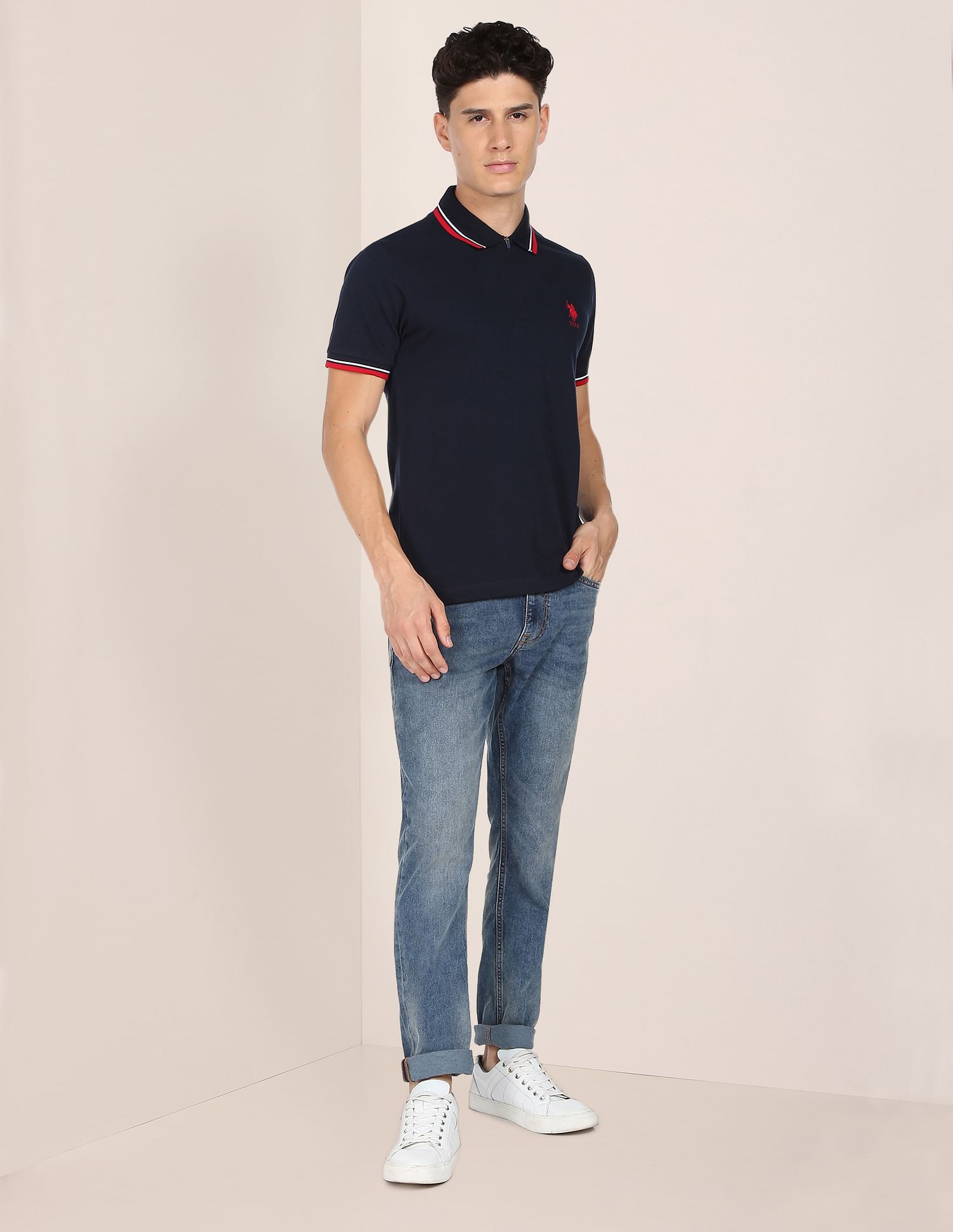 Tipped Zipper Polo Shirt – U.S. Polo Assn. India