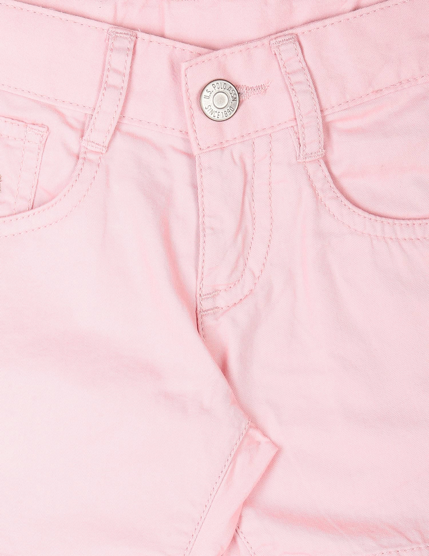 Twill Solid Shorts Pink - U.S. POLO ASSN. | Large