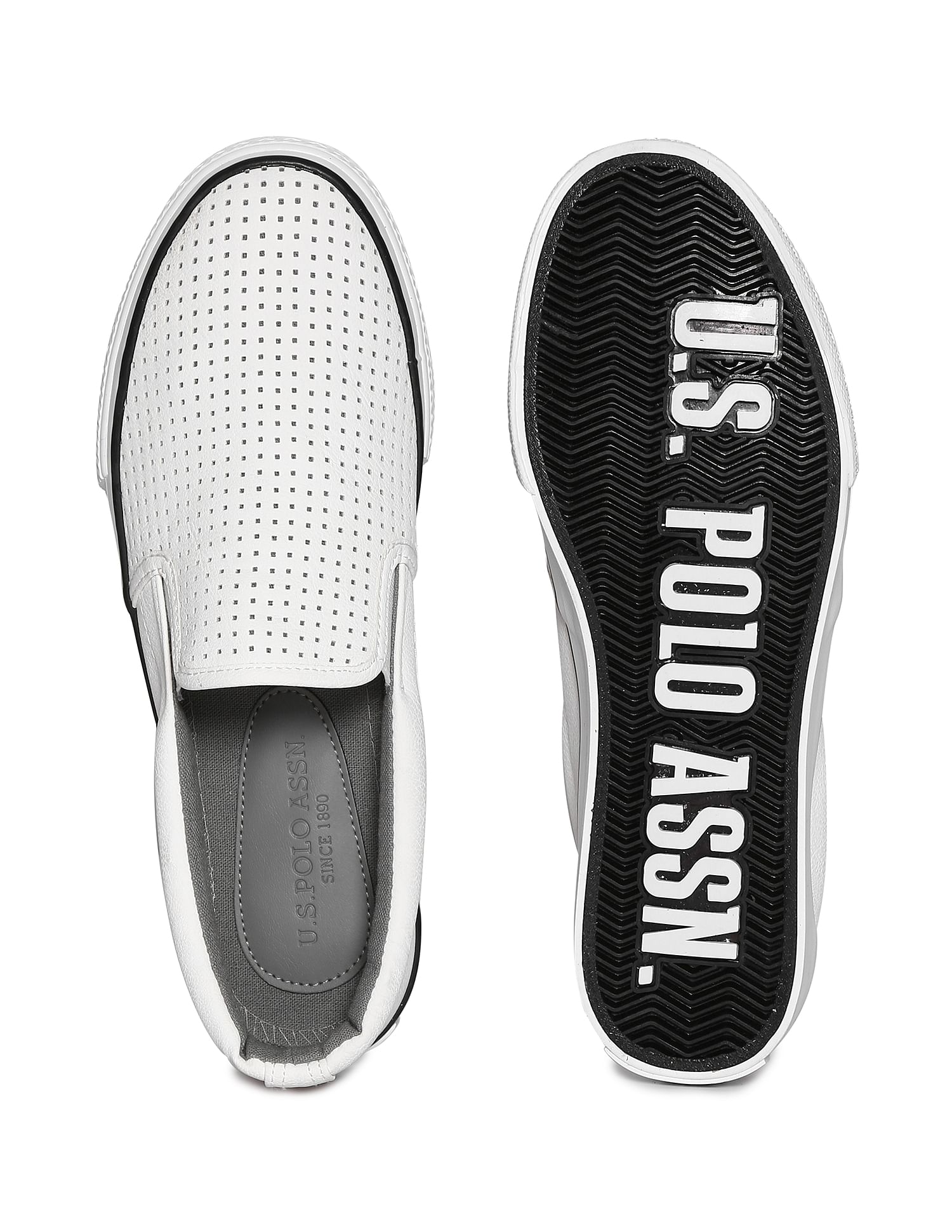 Perforated Senthil Slip On Shoes U.S. Polo Assn. India