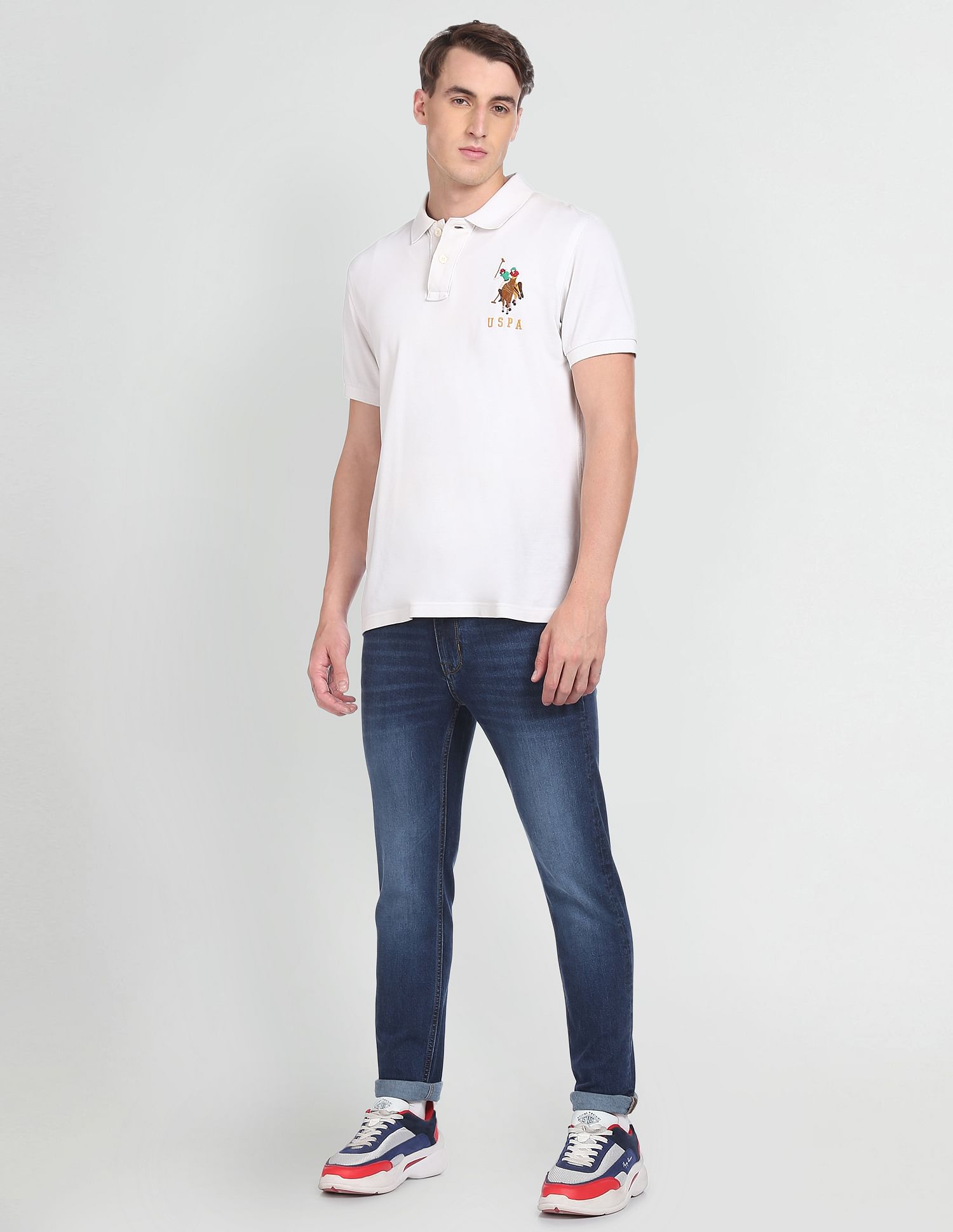 Mid Rise Regallo Skinny Fit Jeans Dark Blue - U.S. Polo Assn. India | Large