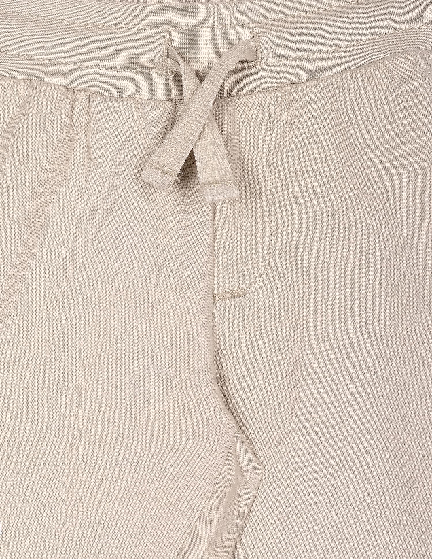 Boys Beige Drawstring Waist Brand Print Joggers Beige - U.S. Polo Assn. India | Large