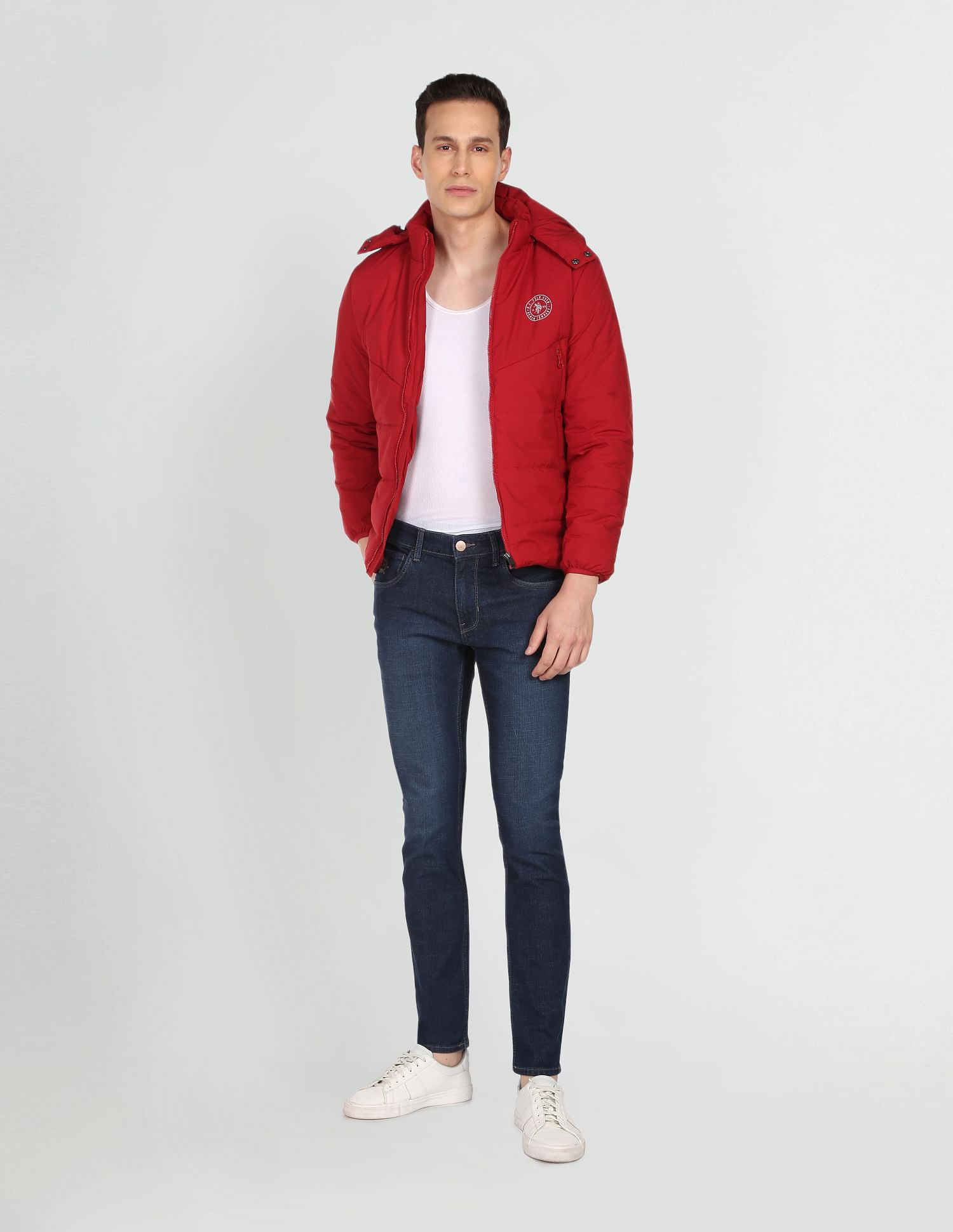 Brandon Slim Tapered Fit Rinsed Jeans Blue - U.S. POLO ASSN. | Large