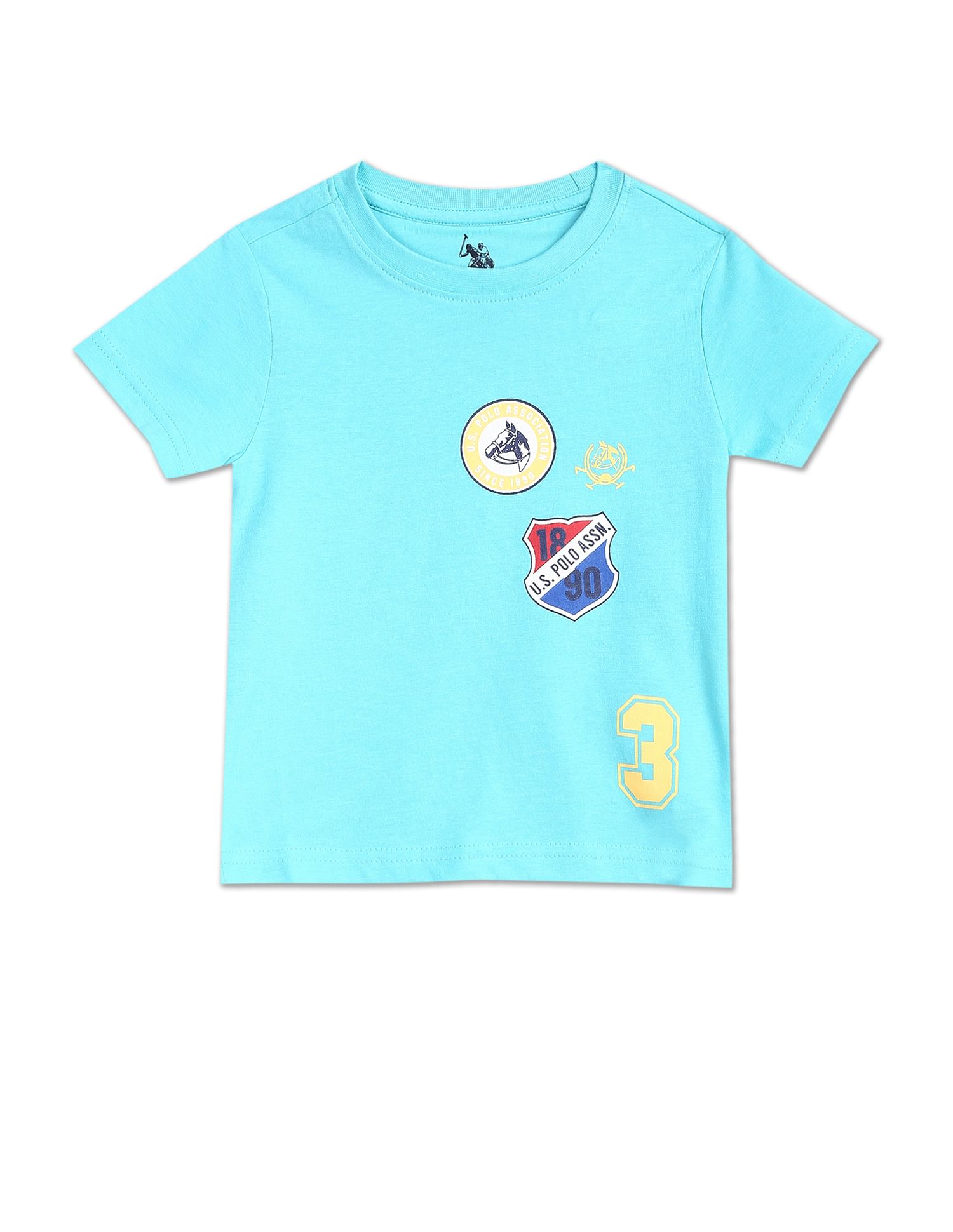 Brand Print Cotton Set Blue - U.S. POLO ASSN. | Large