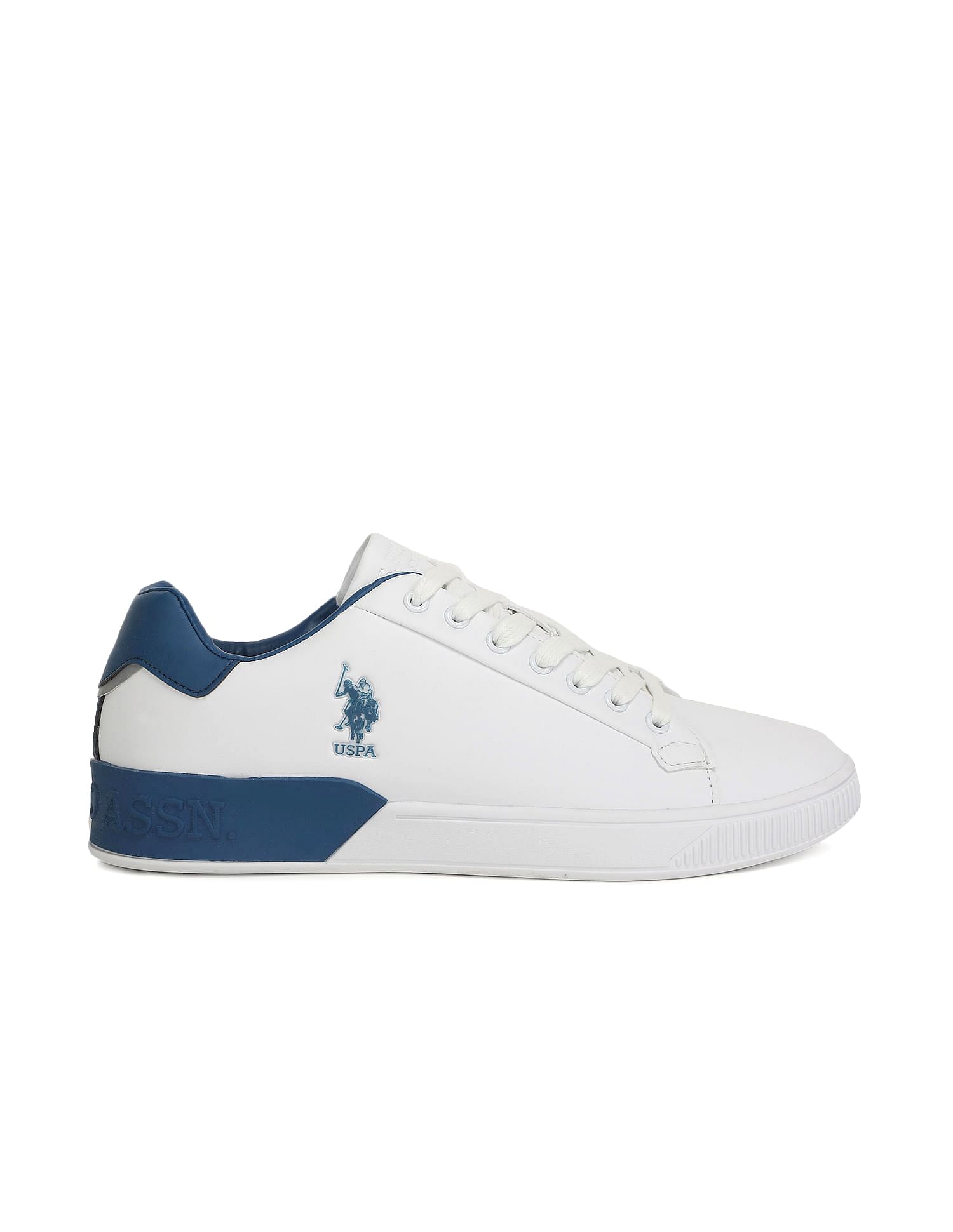 Men White And Blue Colour Block Cator 2.0 Sneakers – U.S. Polo Assn. India