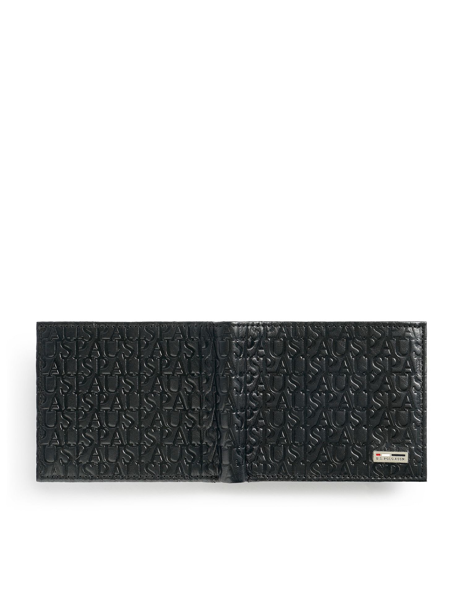 Bi-Fold Debossed Wallet Black - U.S. POLO ASSN. | Large
