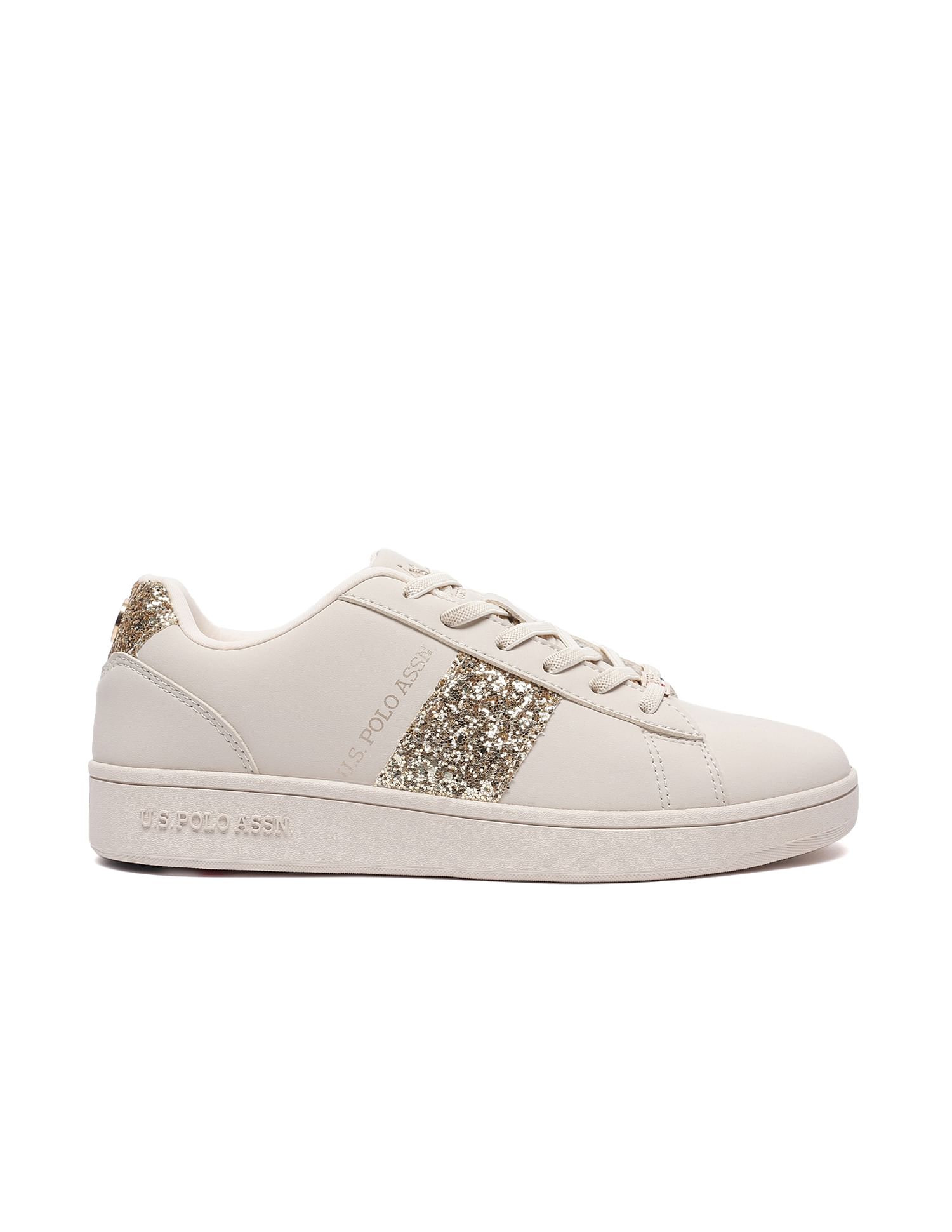 Women Embellished Kate Sneakers Beige - U.S. POLO ASSN. | Large