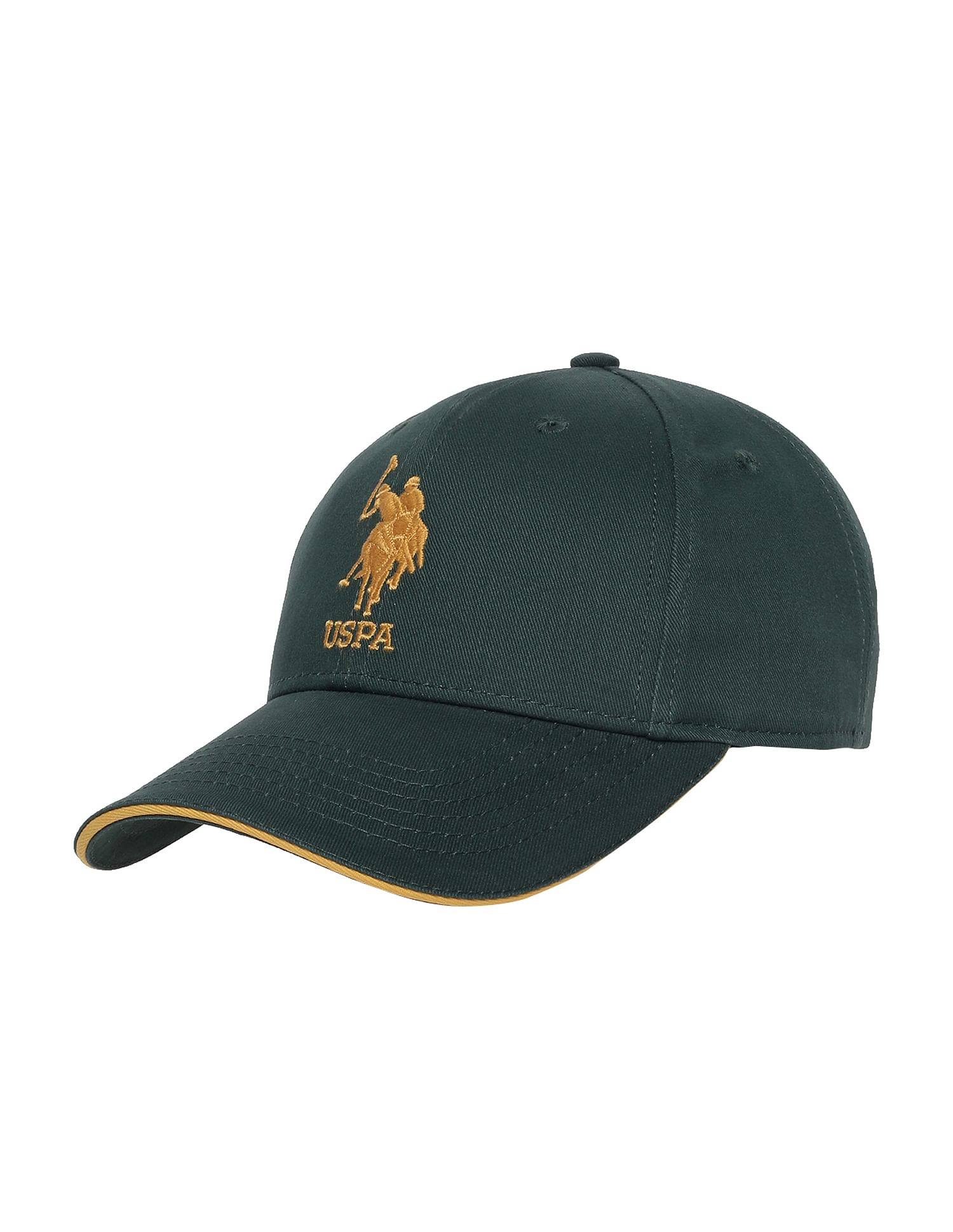 Cotton Solid Lugo Cap Dark Green - U.S. POLO ASSN. | Large