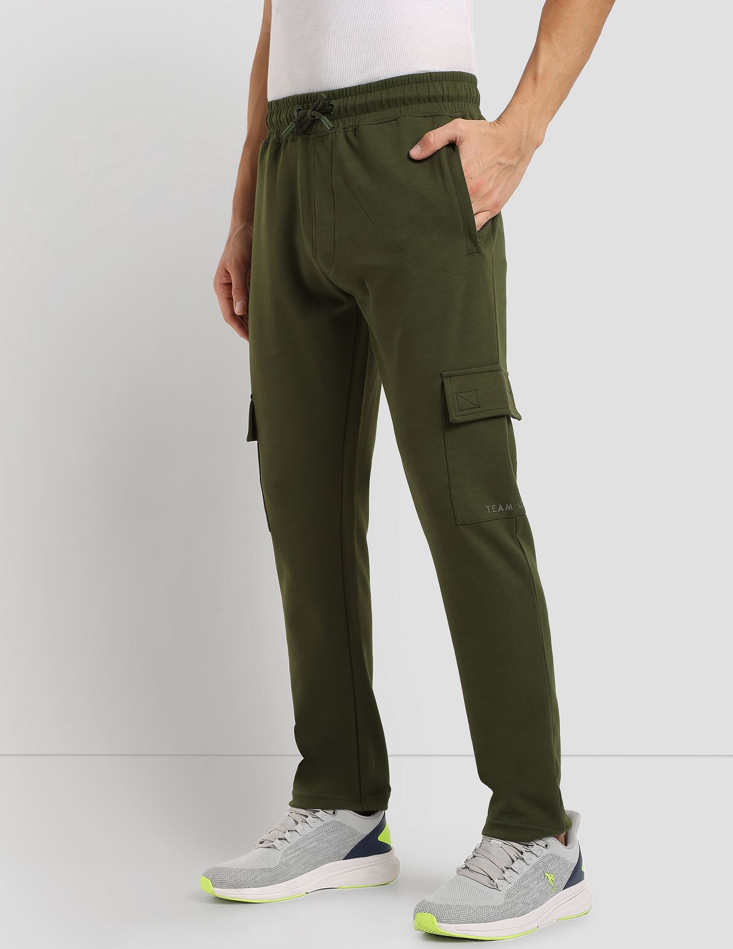Cargo Athletic Track Pants Olive - U.S. Polo Assn. India | Large