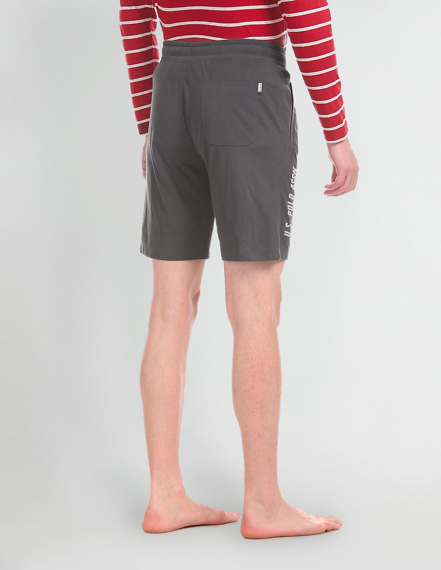 Comfort Fit Solid I677 Shorts - Pack Of 1 Dark Grey - U.S. POLO ASSN. | Large