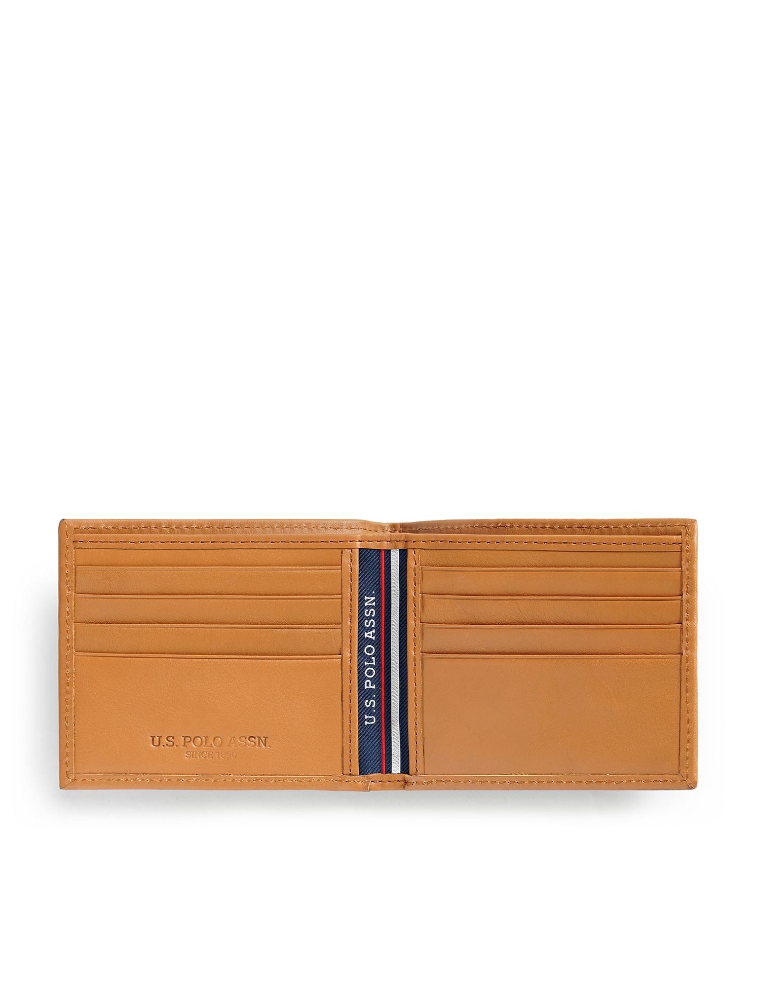 Bi-Fold Solid Wallet Tan - U.S. POLO ASSN. | Large