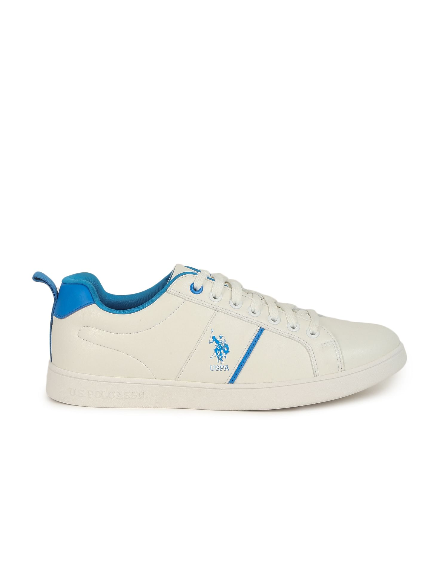 Men White Lace Up Panelled Salvador 3.0 Sneakers – U.S. Polo Assn. India